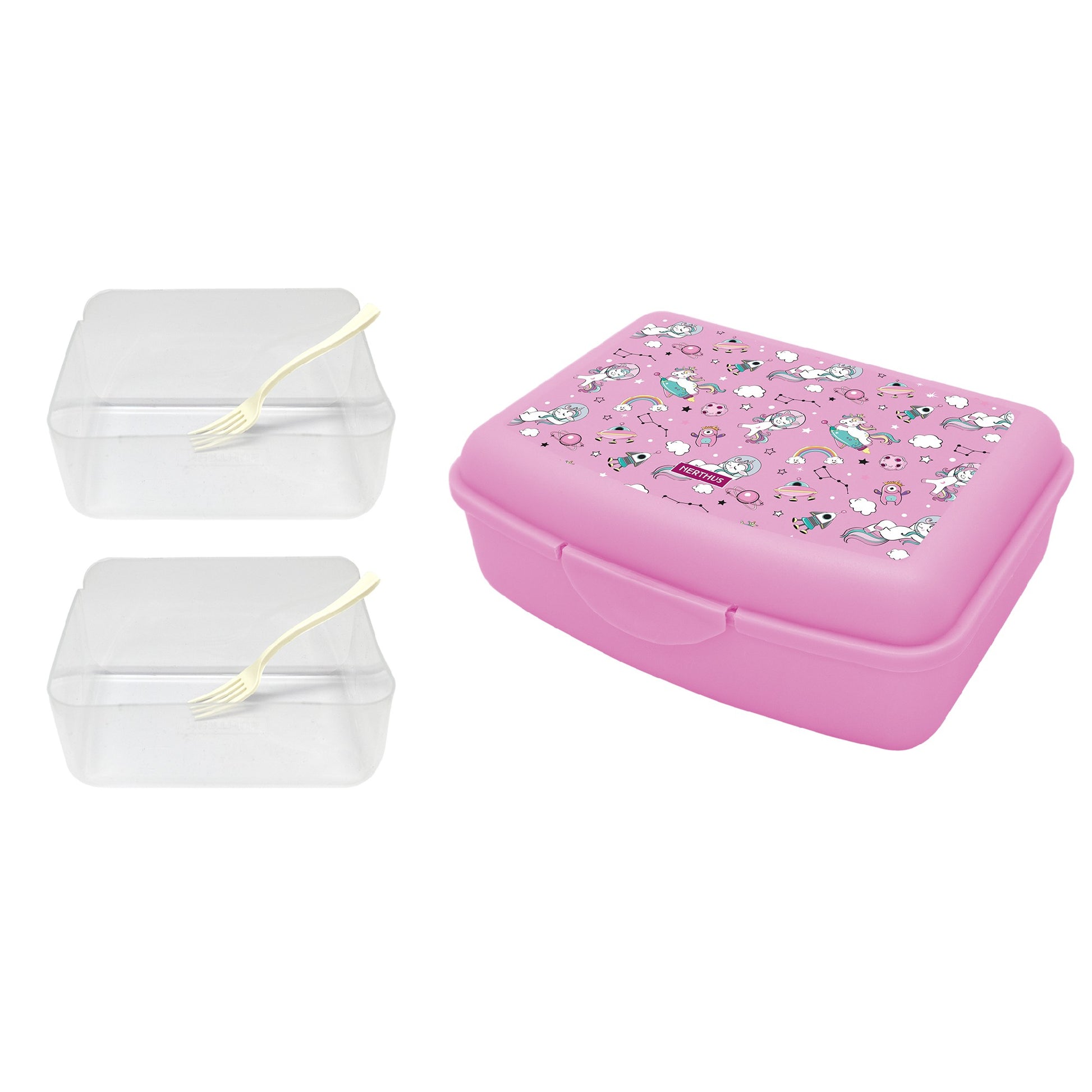 Fiambrera Infantil Unicornios / 2 Contenedores