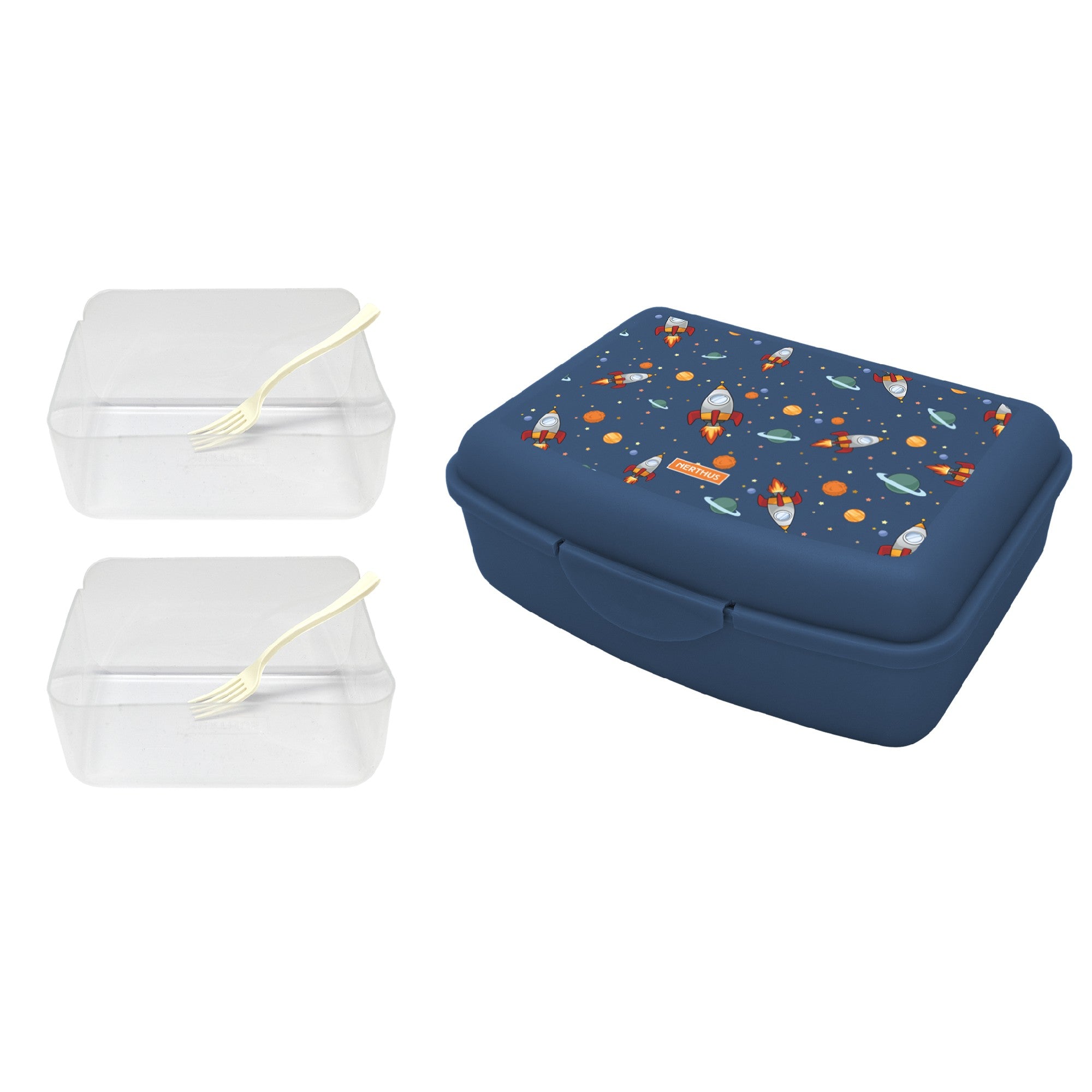 Fiambrera Infantil Espacio / 2 Contenedores