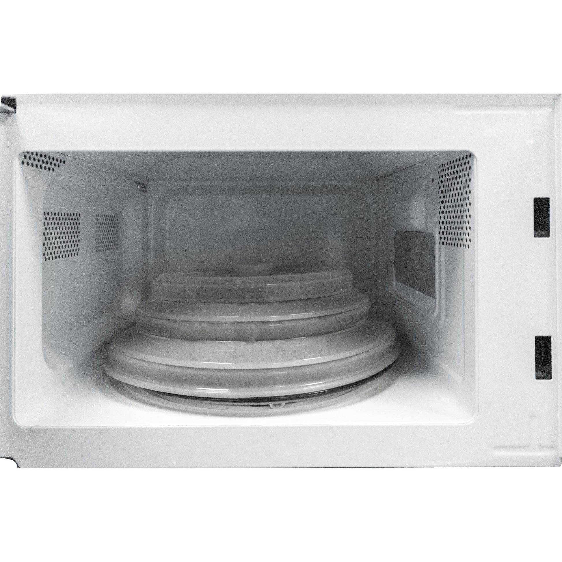 Tapa de silicona plegable para microondas transparente