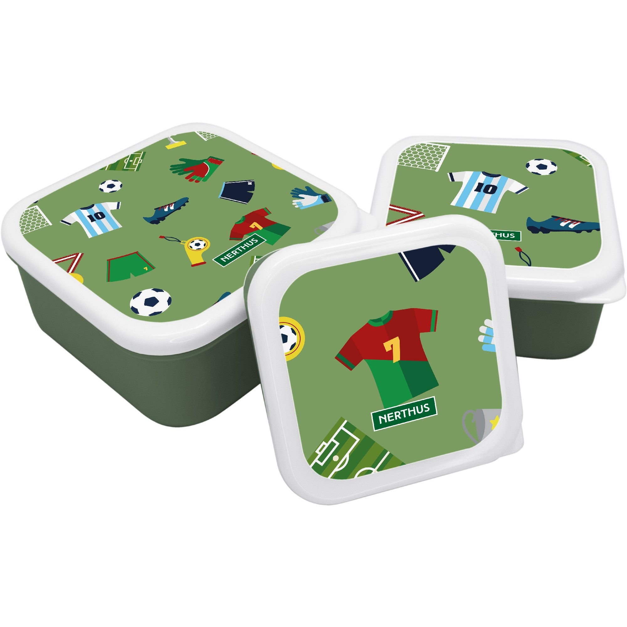 Set Fiambreras Infantiles Apilables Leones,Unicornios,Dinosaurios,Espacio,Fútbol,Coches