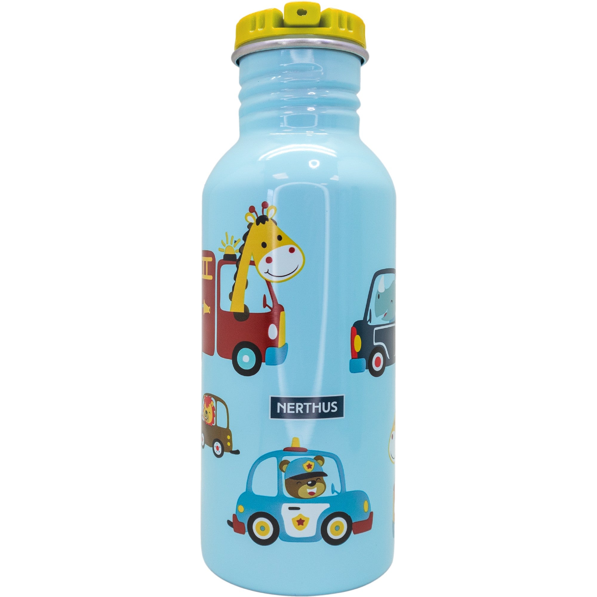 Botella Infantil Aluminio Ultraligera 500 ml Coches