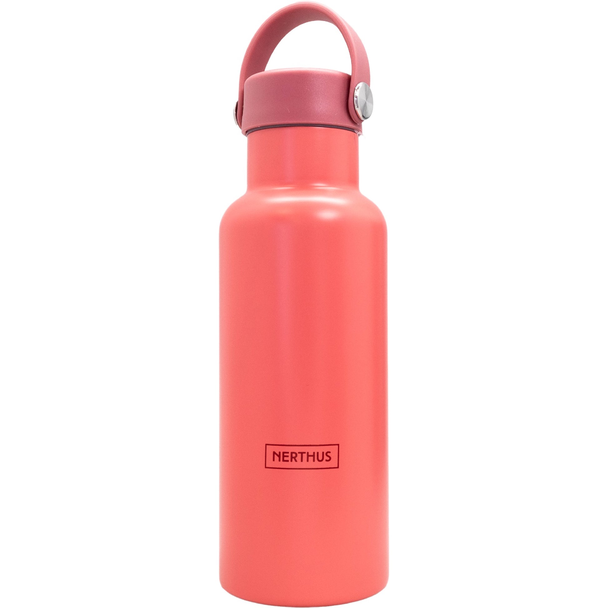 Botella Sport con Tapón Asa Coral / 500 ml