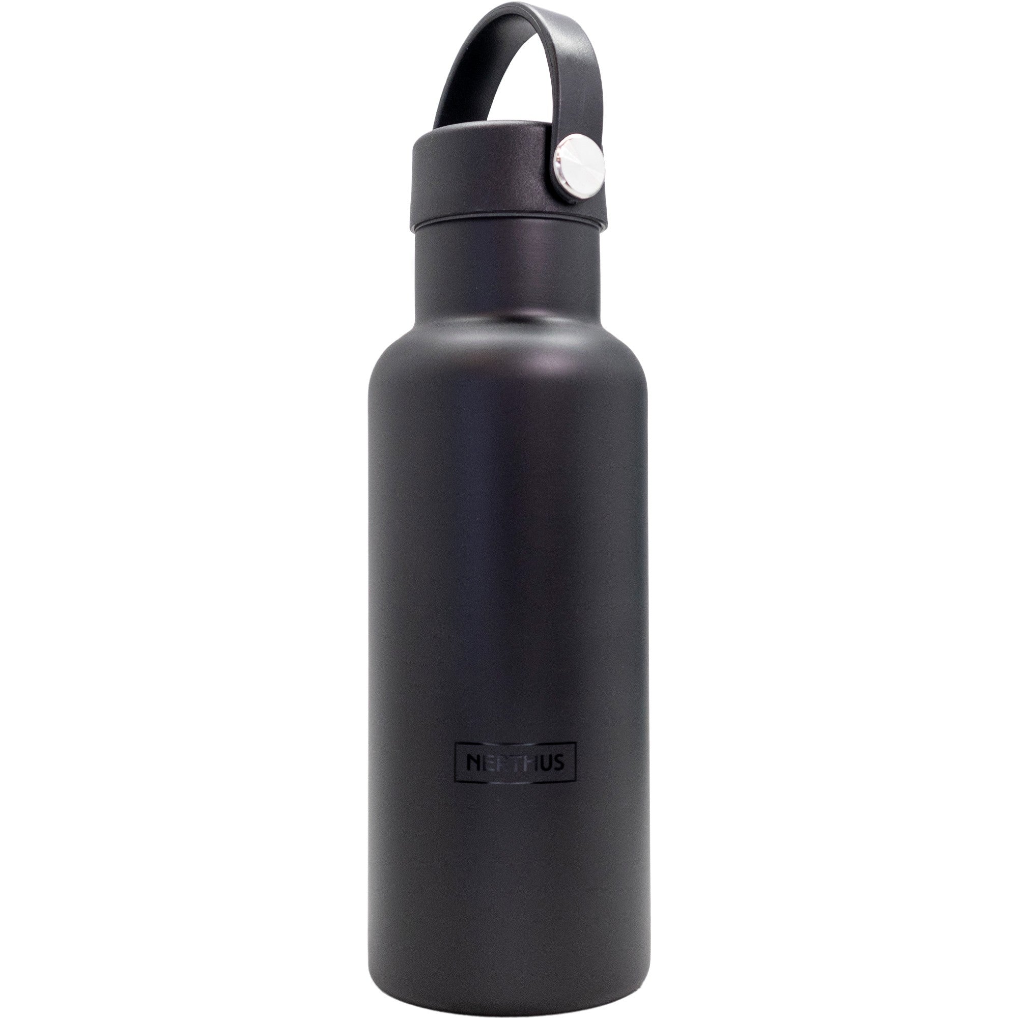 Botella Sport con Tapón Asa Negro / 500 ml