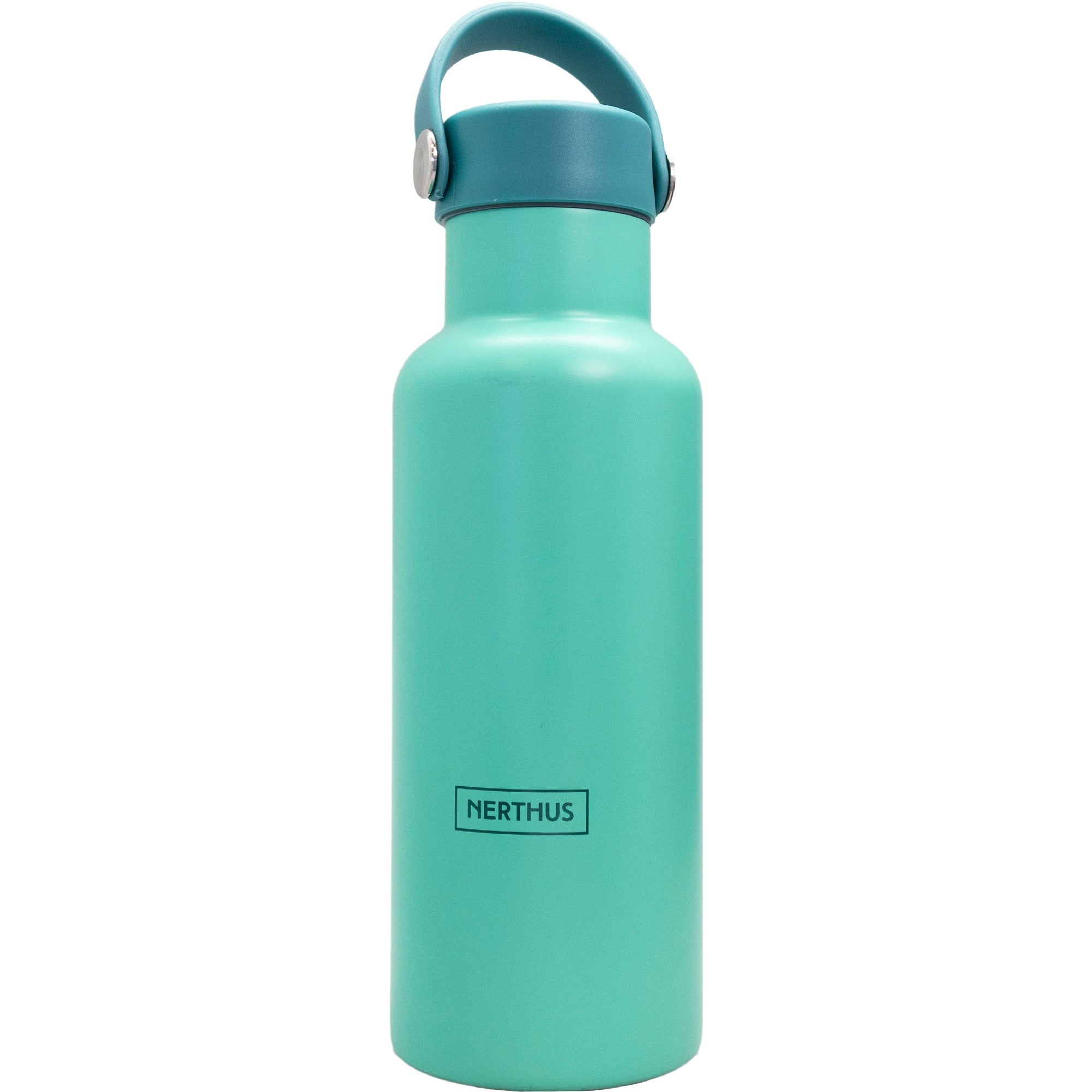 Botella Sport con Tapón Asa Turquesa / 500 ml