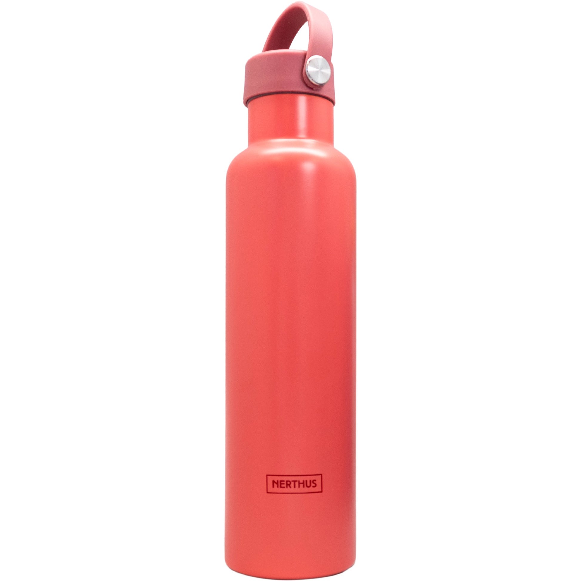 Botella Sport con Tapón Asa Coral / 750 ml