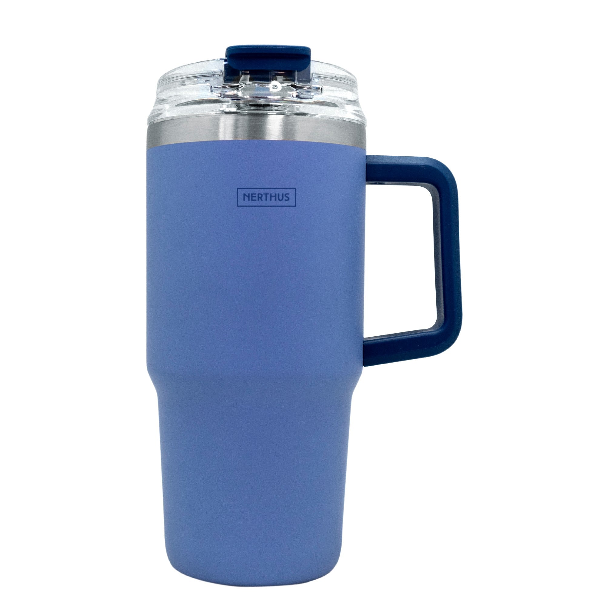 Mug isotherme avec couvercle hermétique et paille