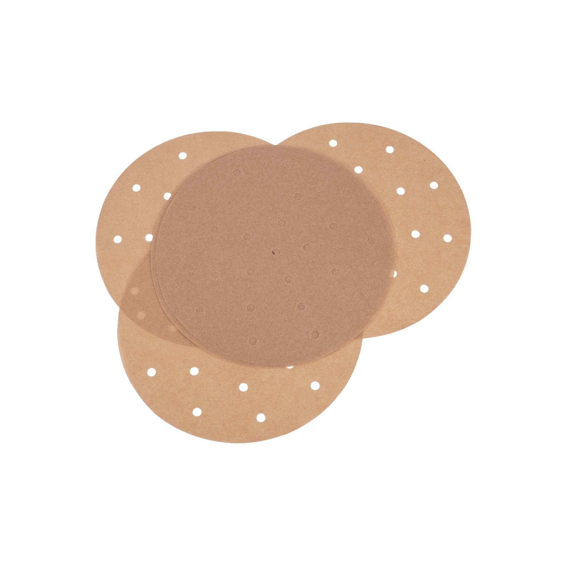 Tapete de Papel Redondo para Freidora de Aire – 20x20 cm, 100 Piezas