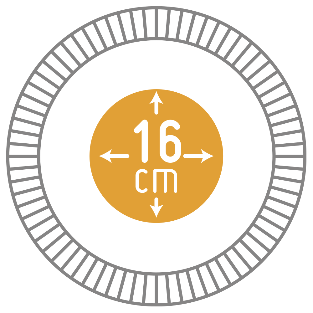 Bandeja de Papel Redonda para Freidora de Aire - 16 x 16 cm - 100 piezas