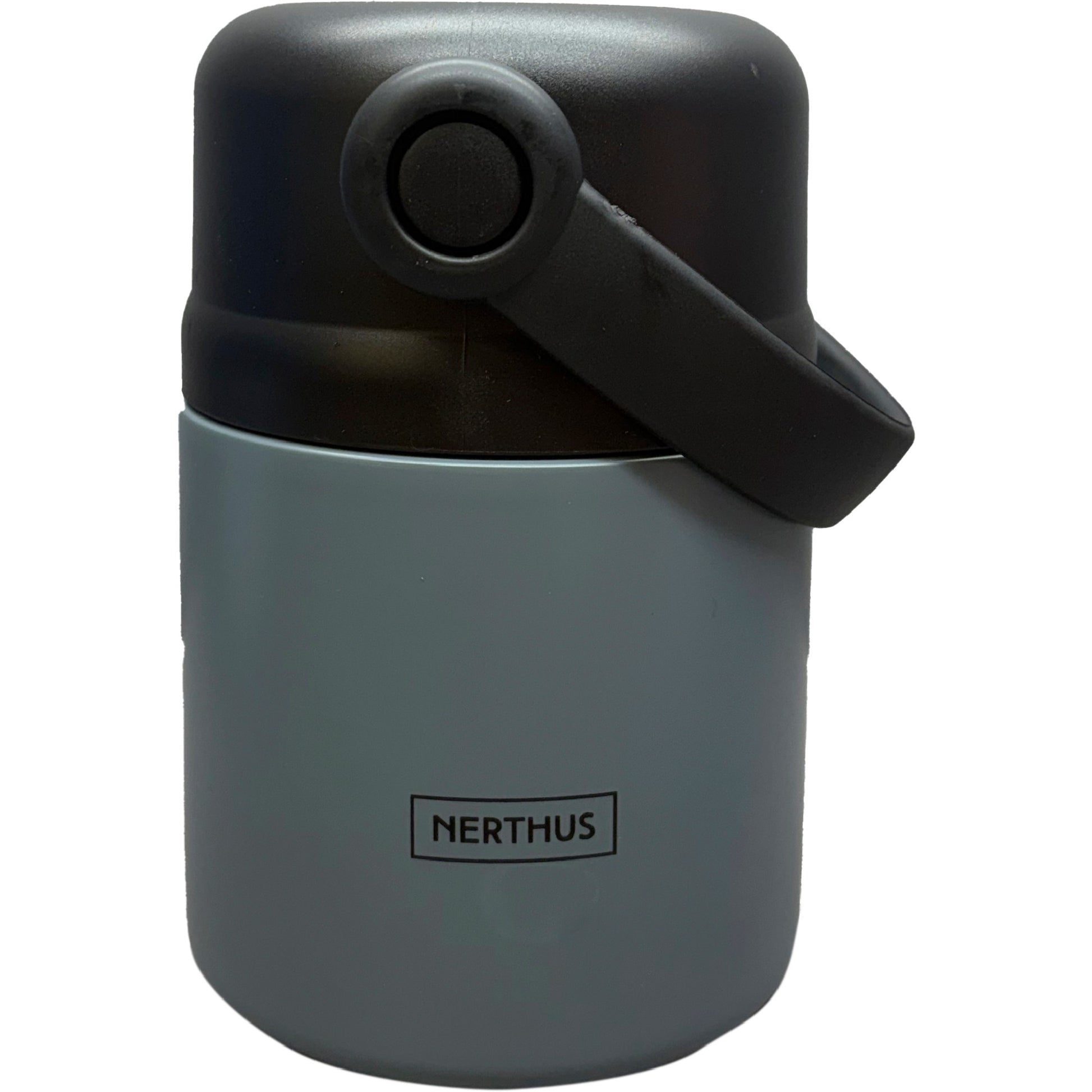 Termo para alimentos 650 ml con tapa vaso y asa Gris