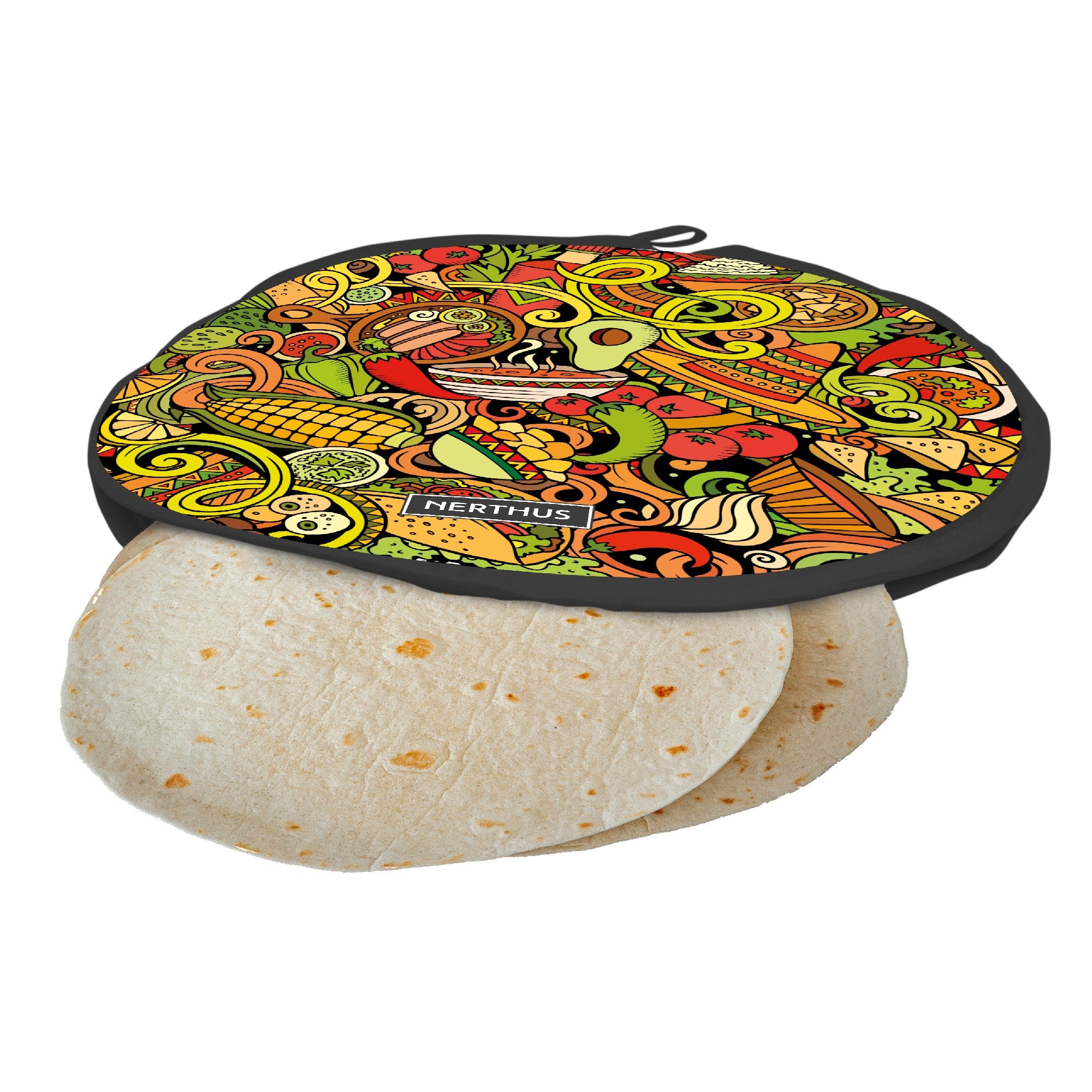 Calentador térmico para tortillas y tacos para microondas Mariachi,Mexicano