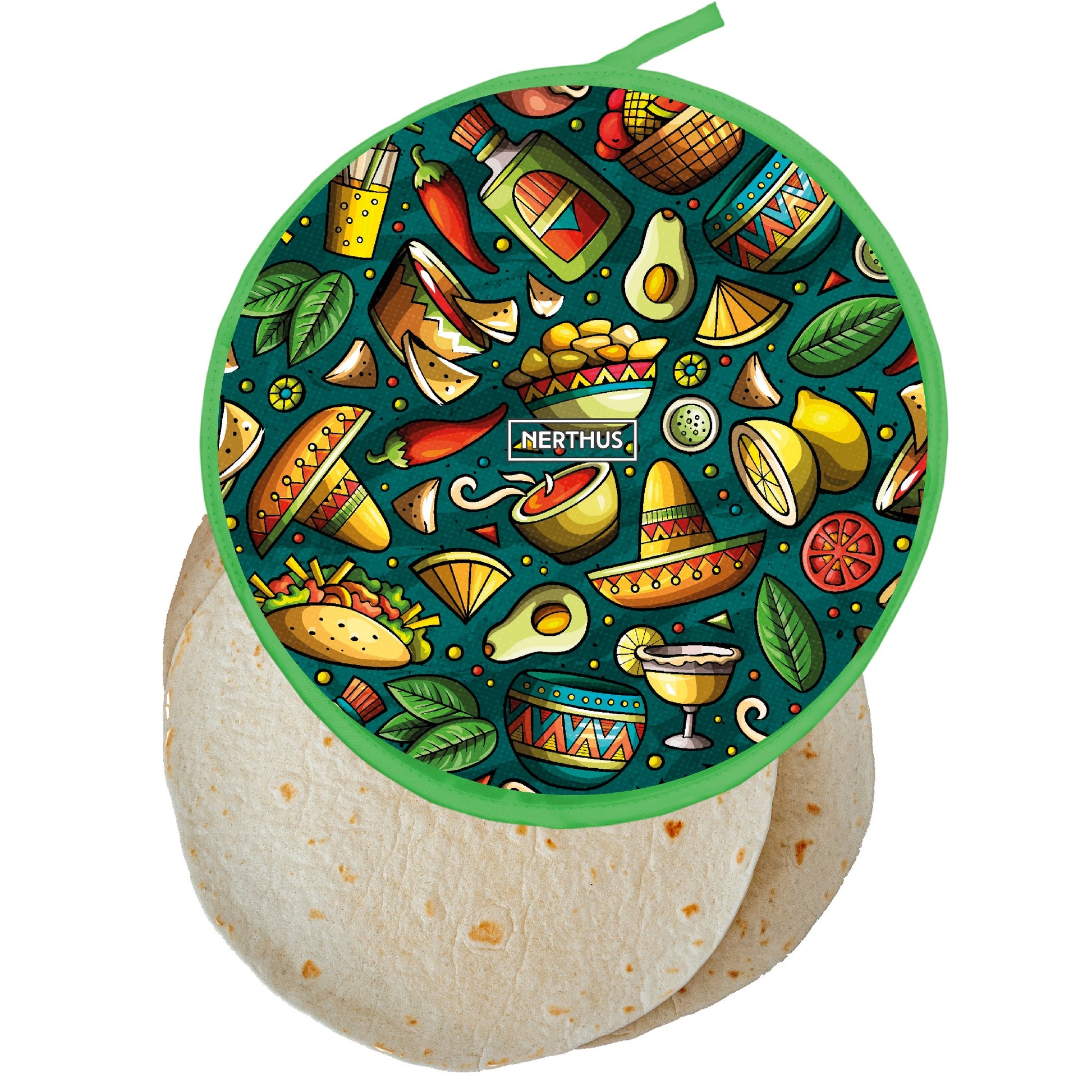 Calentador térmico para tortillas y tacos para microondas Mariachi,Mexicano