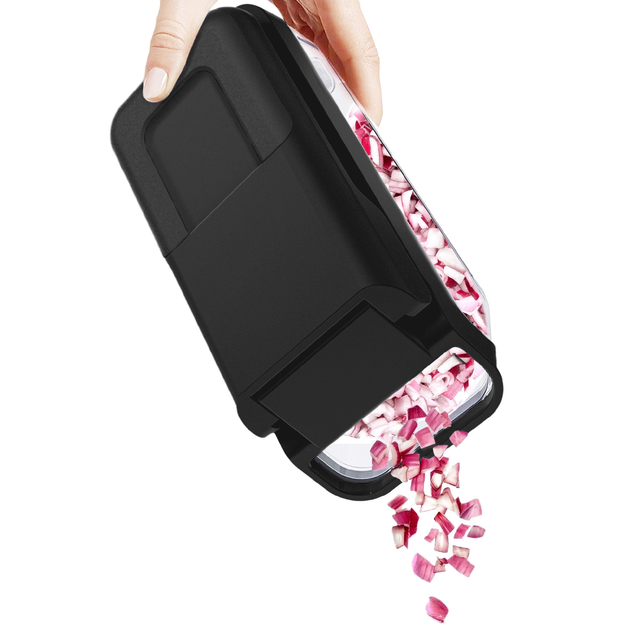 Picadora manual de verduras con cuchillas intercambiables