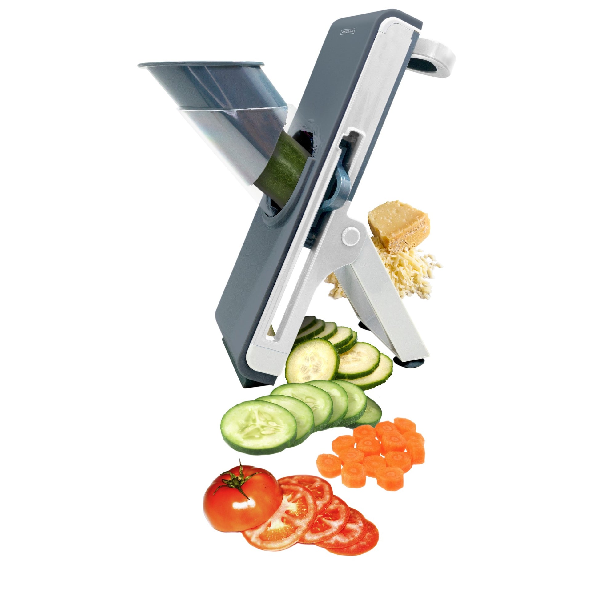 Guillotina vertical de cocina con 3 cuchillas intercambiables