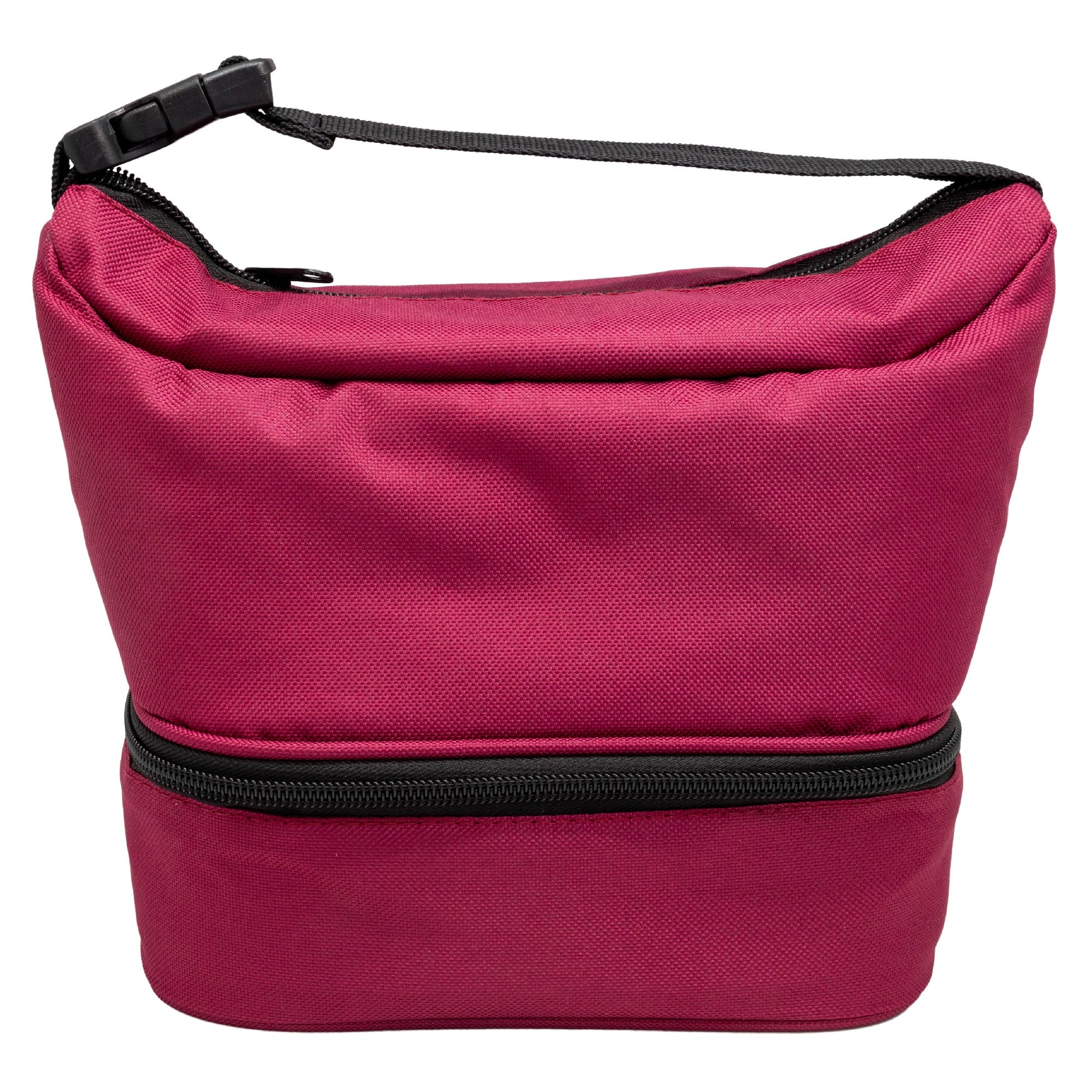 Bolsa Térmica Porta Alimentos con 2 Compartimentos – 4 Colores Granate