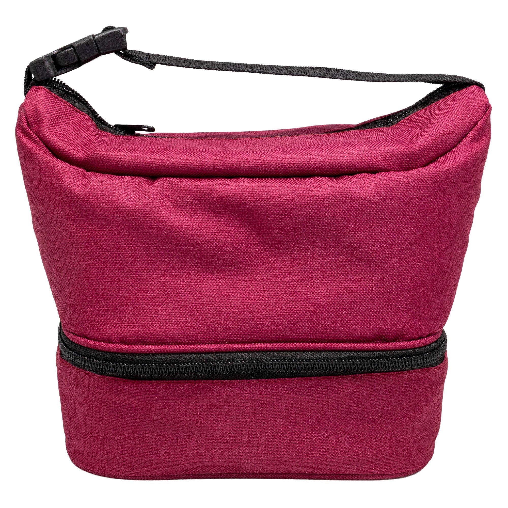 Bolsa Térmica Porta Alimentos con 2 Compartimentos – 4 Colores Granate