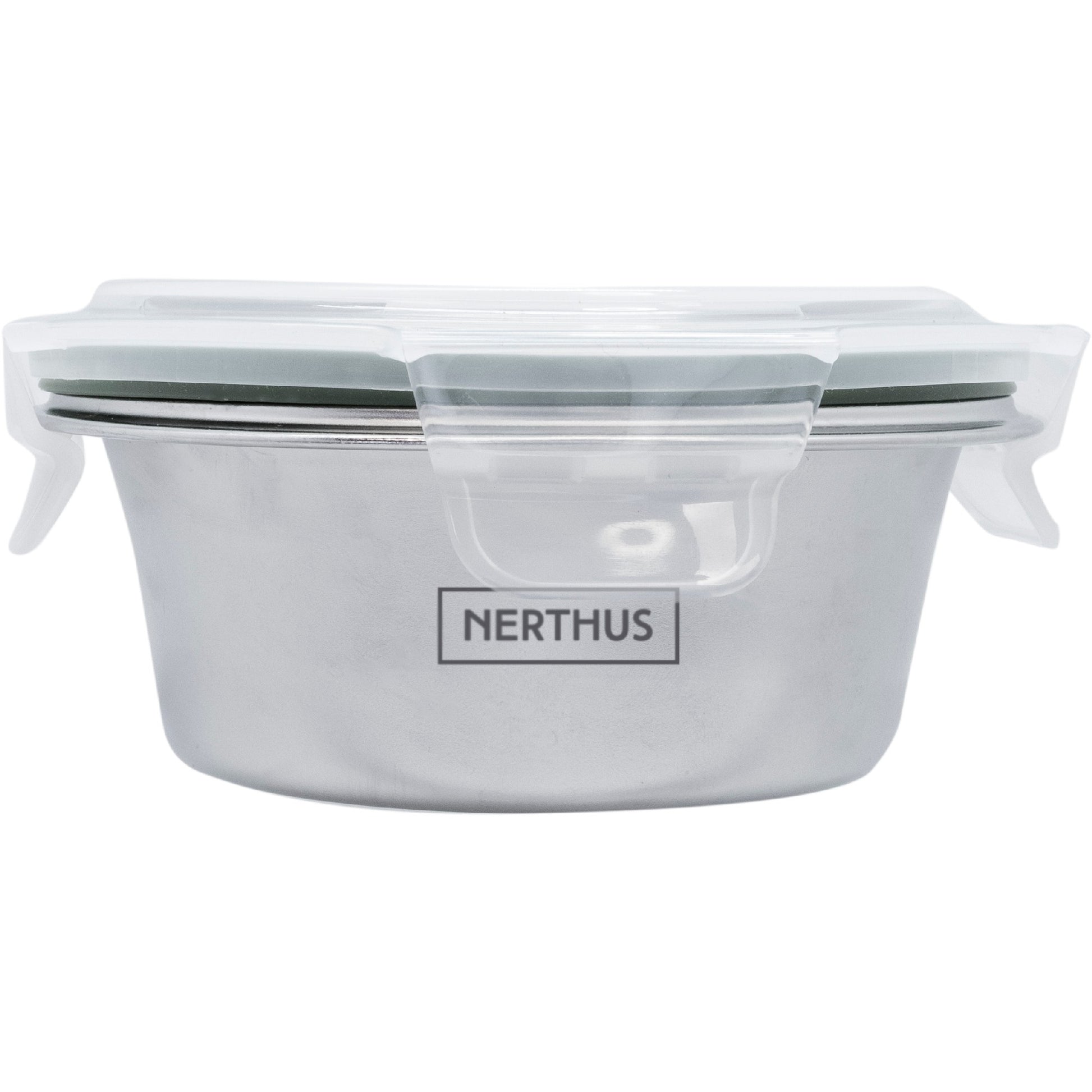 Recipiente Hermético de Acero Inoxidable Apto para Microondas - Redondo 350 ml,500 ml