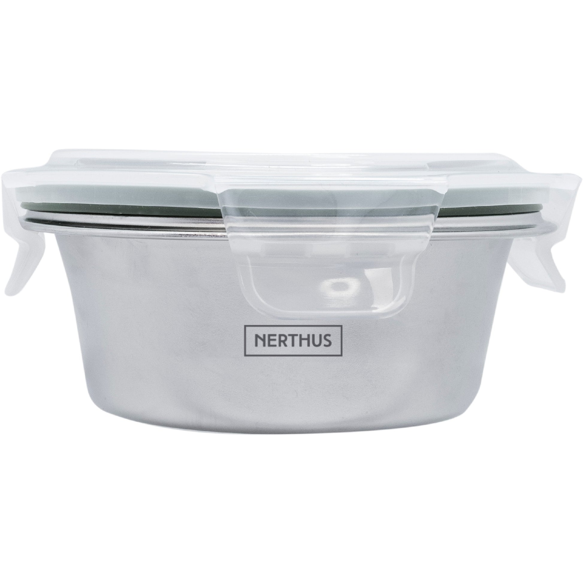 Recipiente Hermético de Acero Inoxidable Apto para Microondas - Redondo 350 ml,500 ml