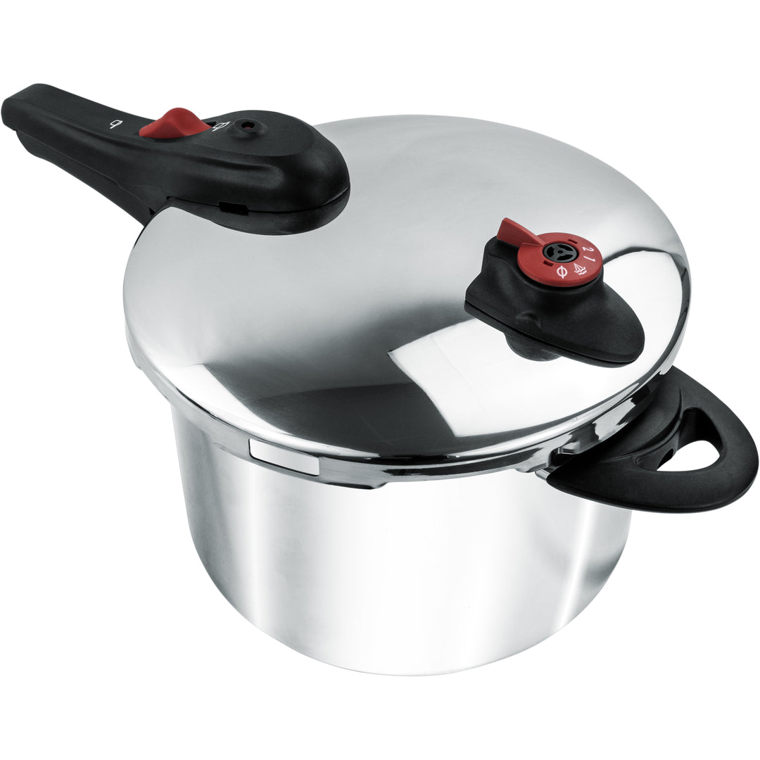 Olla a Presión Acero Inoxidable 6 L – 2 Niveles de Cocción