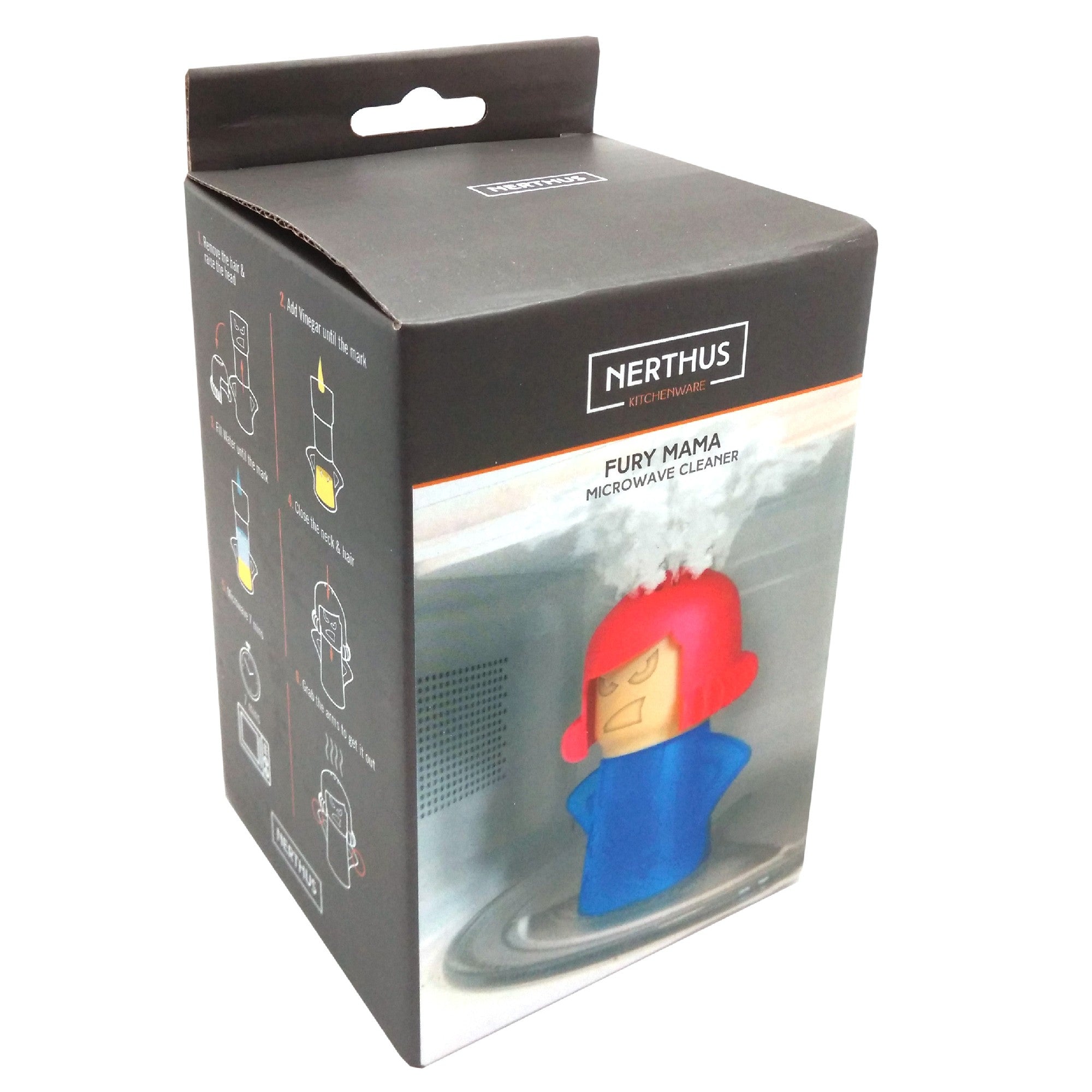 Limpiador de microondas con vapor en forma de muñeca