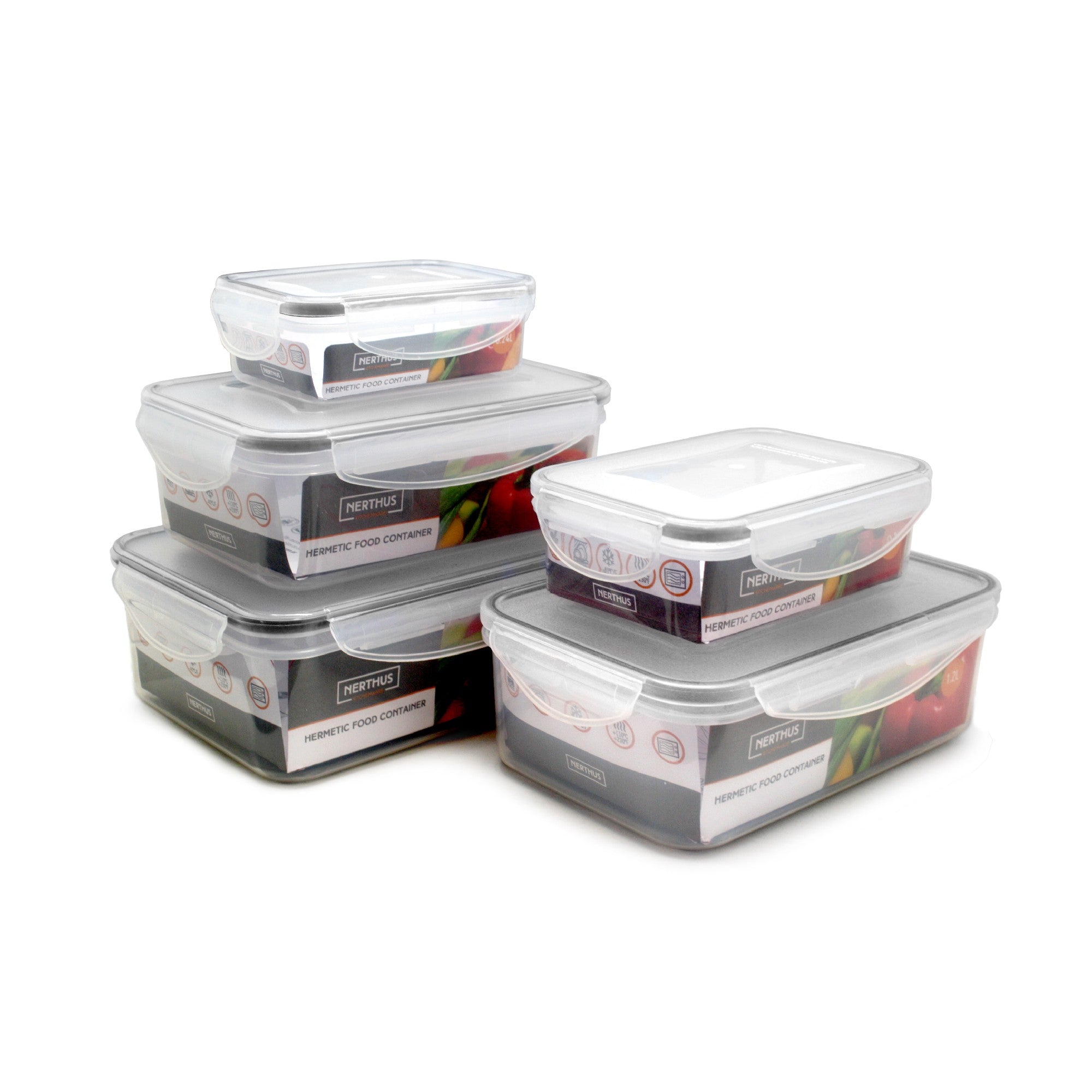 Recipiente Hermético 240 ml,500 ml,1000 ml,1500 ml