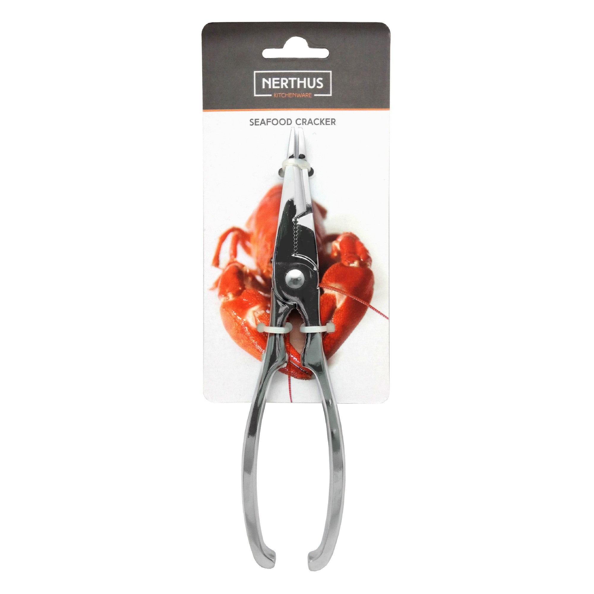 Pinza casca marisco de acero inoxidable con mango ergonómico