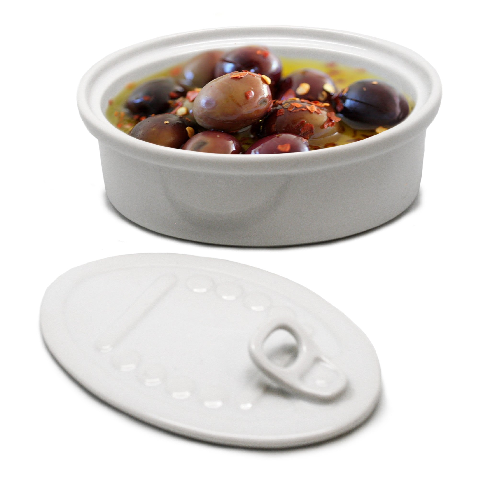 Lata de Porcelana para Snacks con Tapa