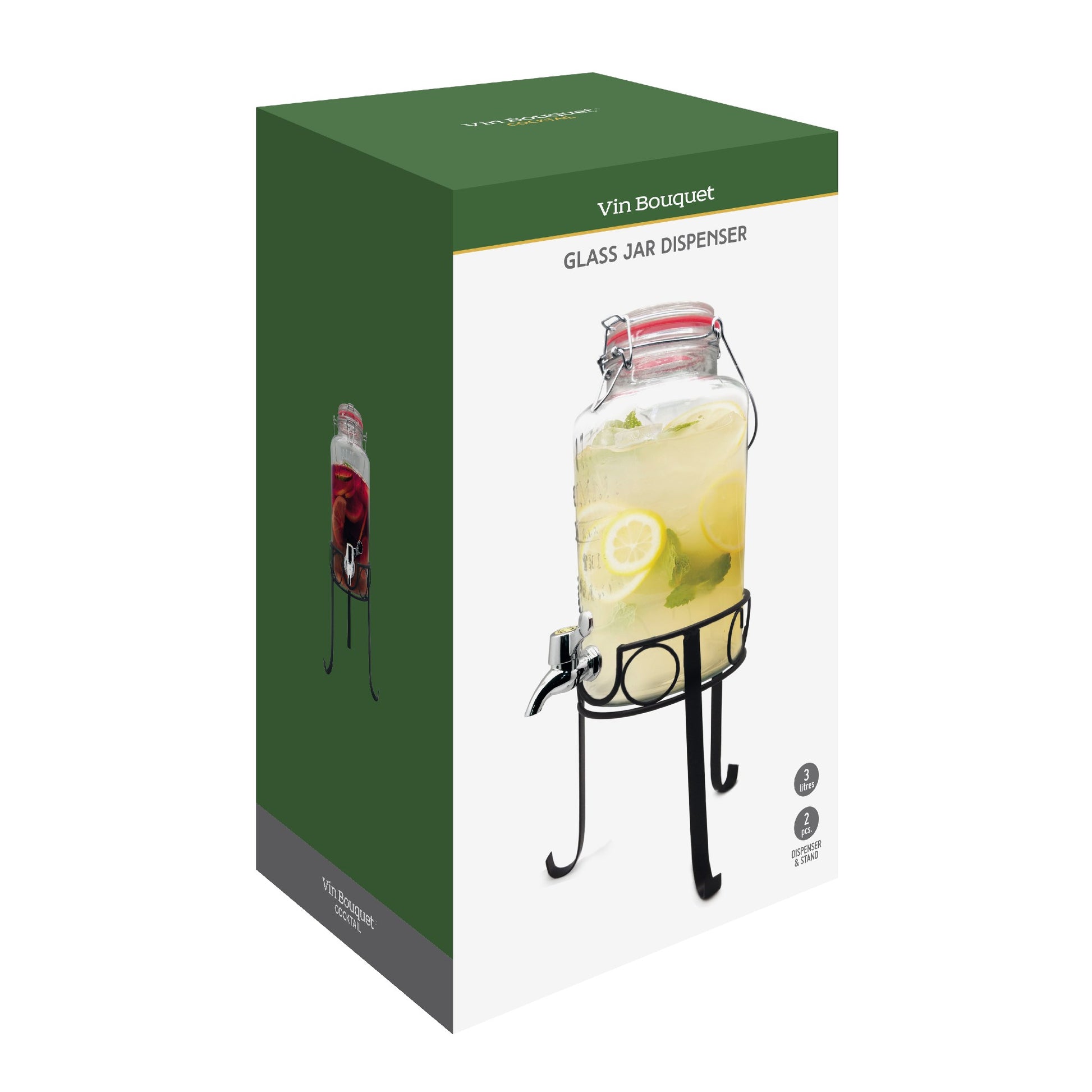 Dispensador de Bebidas 3,5 L con Peana