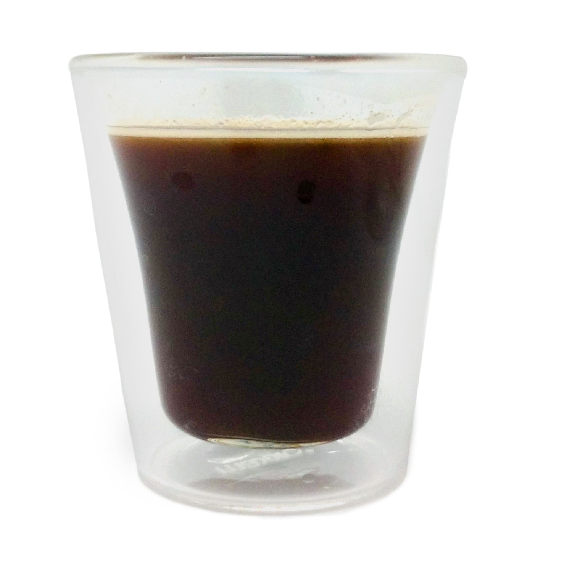 Vasos de cristal doble pared para café o té