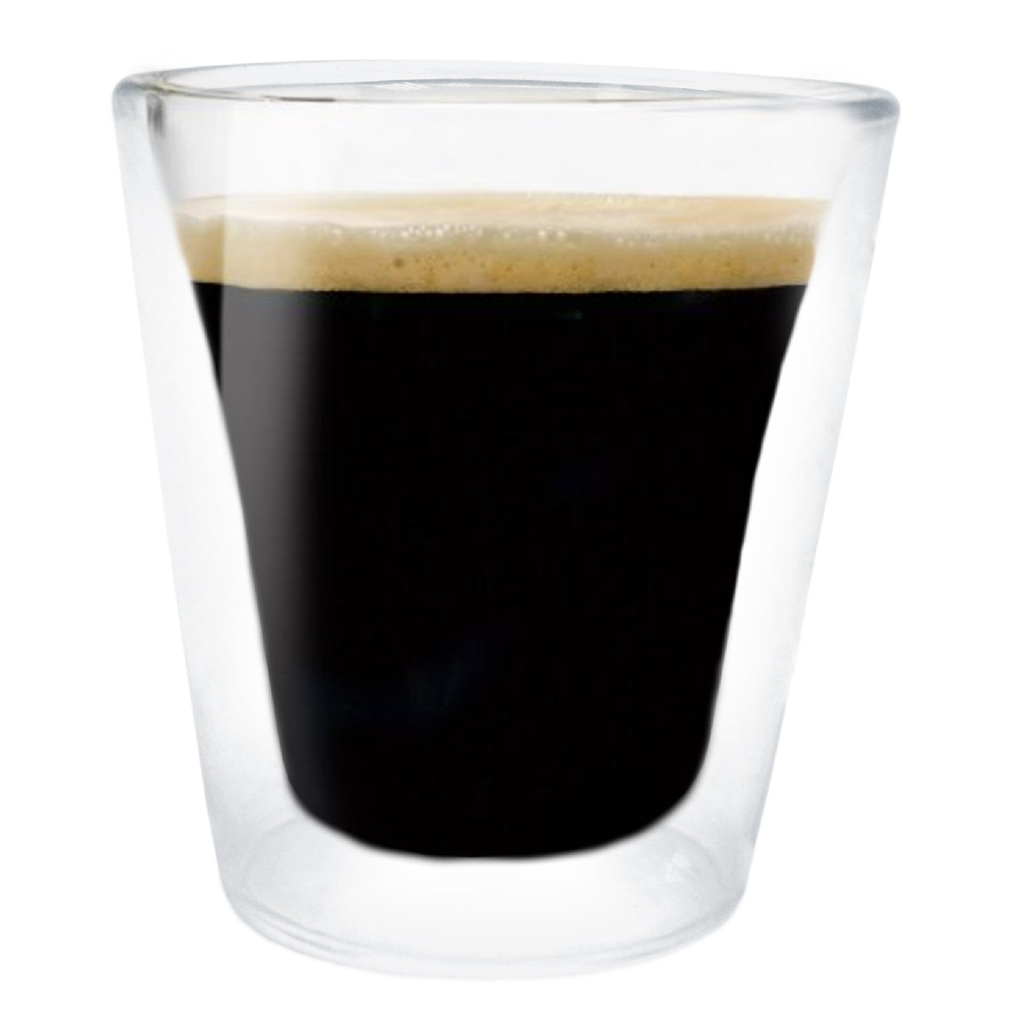 Vasos de cristal doble pared para café o té