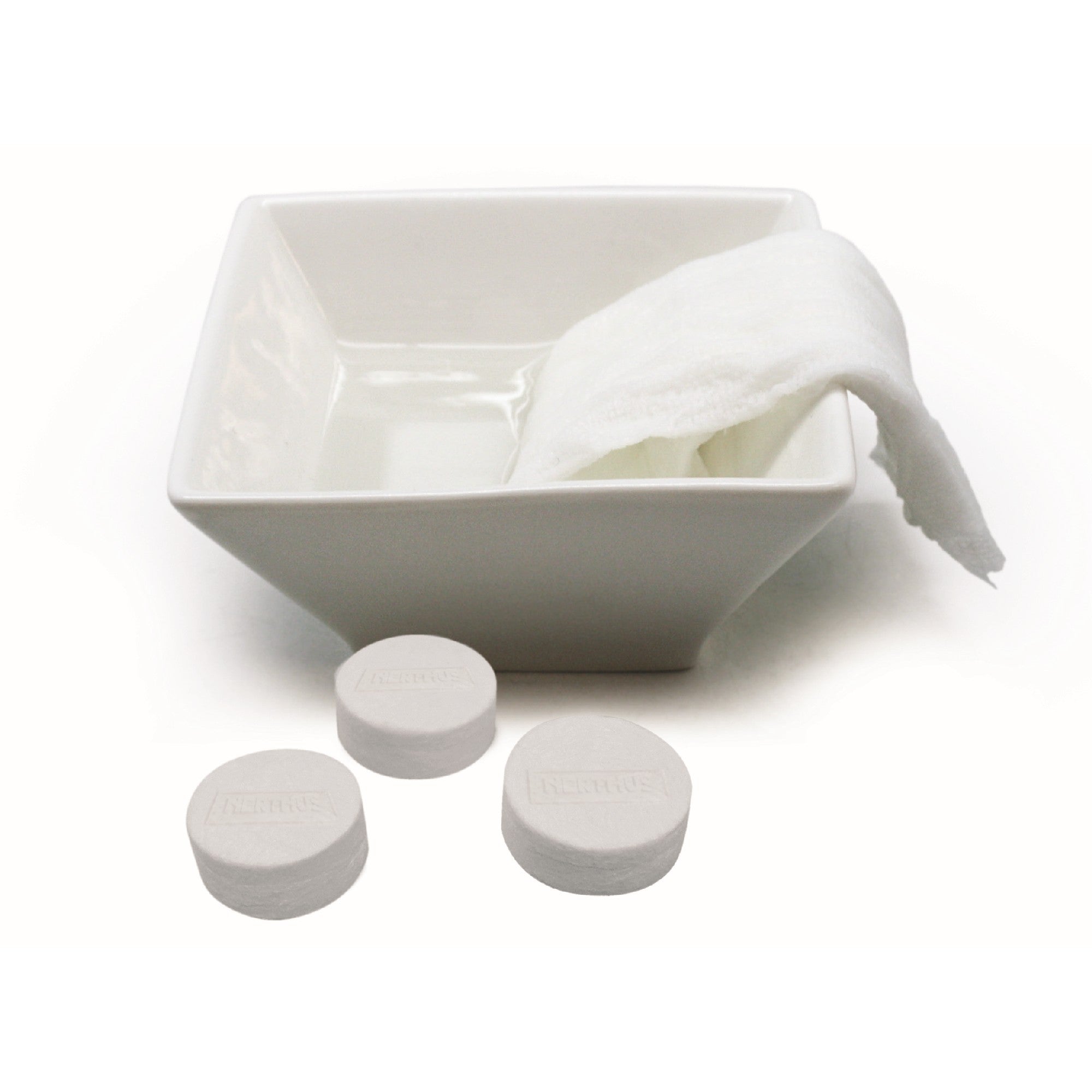 Toallitas comprimidas de mano con aroma a limón