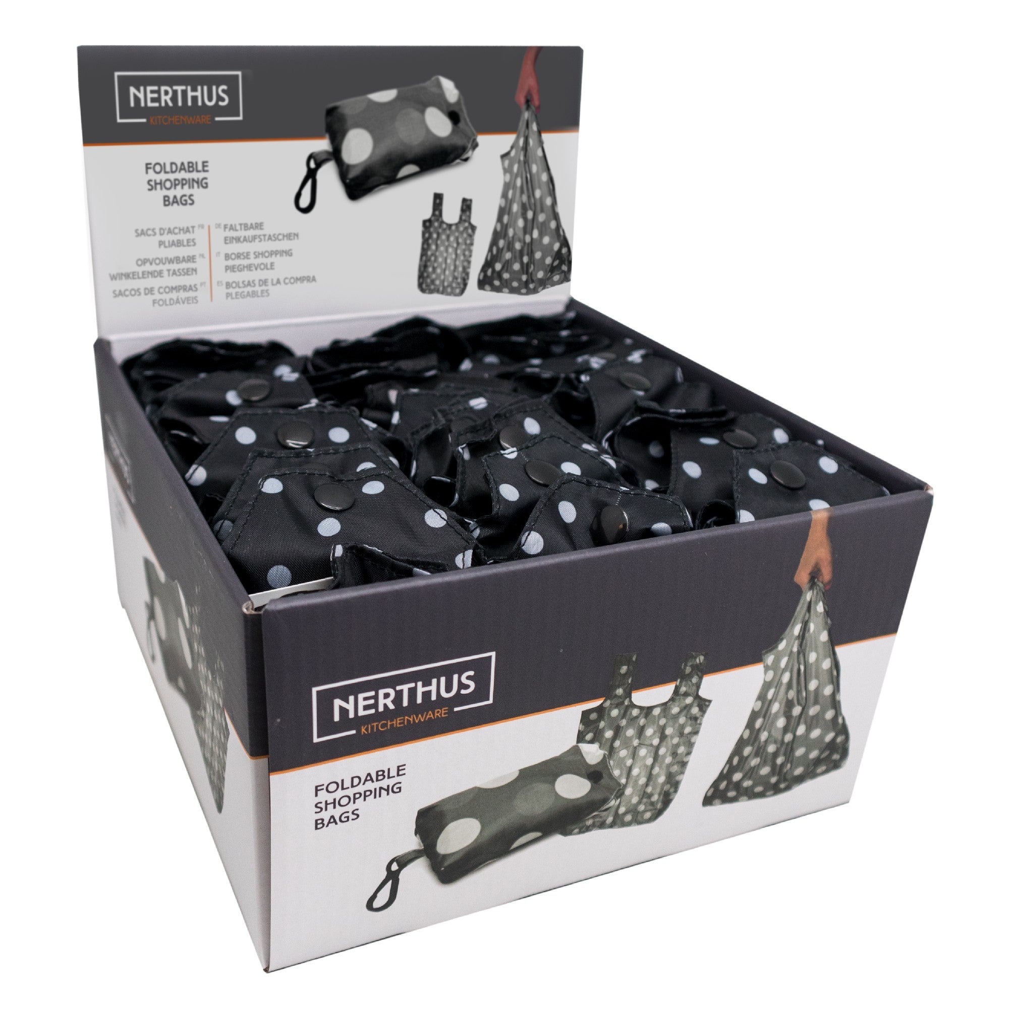 Bolsa de Compra Plegable con Lunares