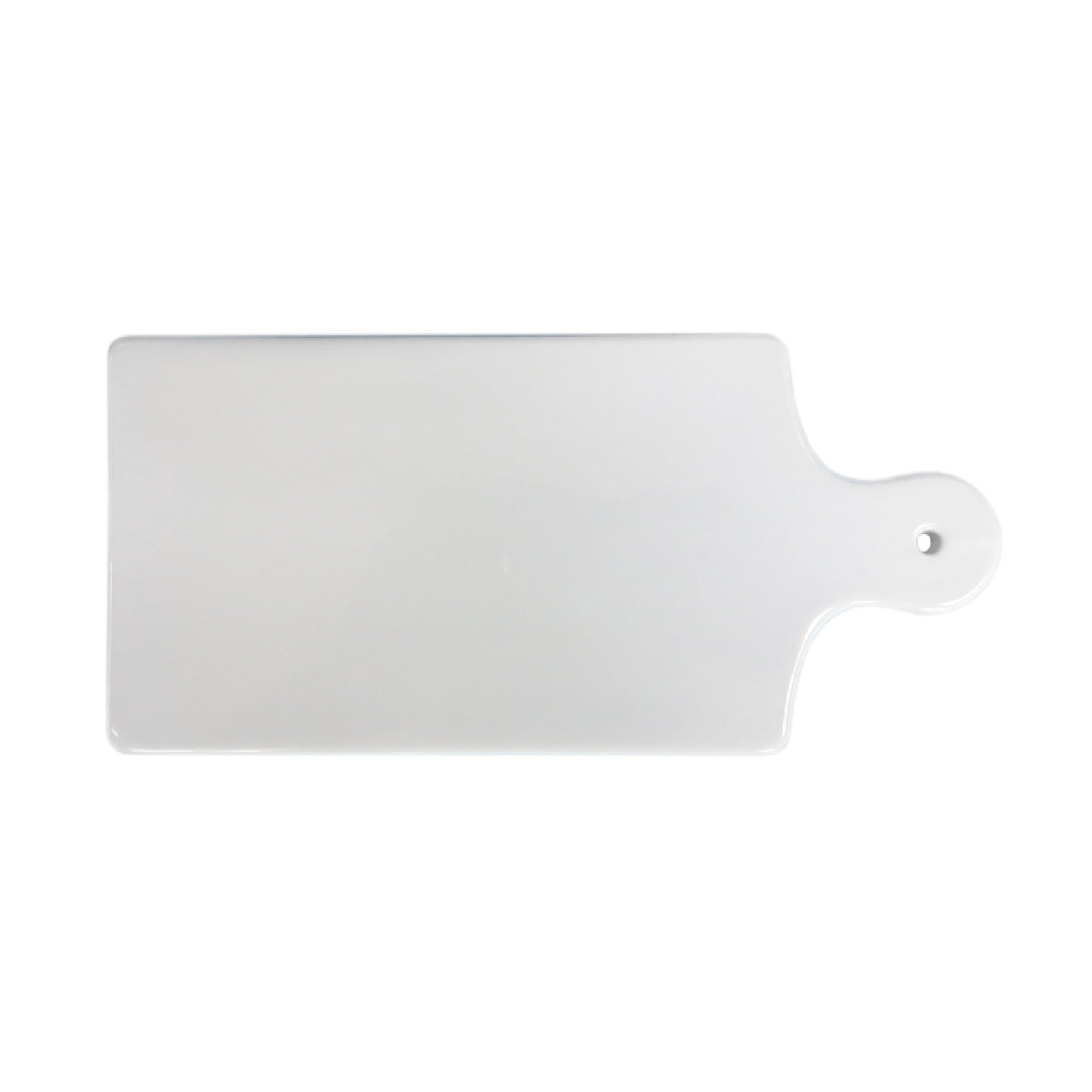 Bandeja de porcelana blanca para servir snacks