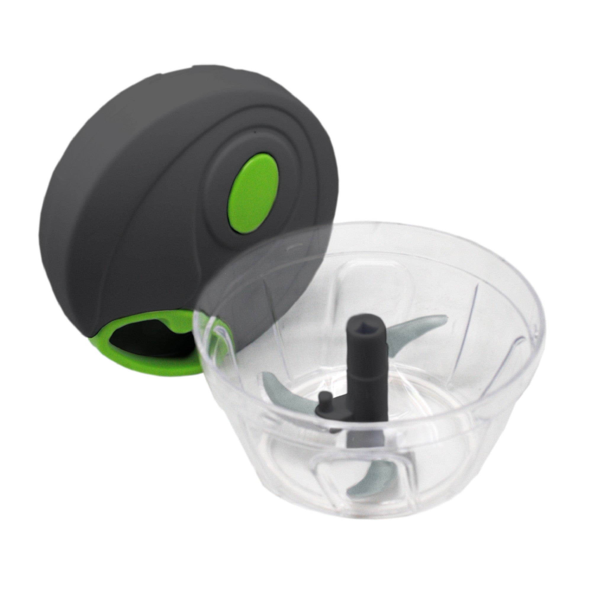 Picadora manual XL con cuchillas curvas y mezclador Doble,Simple