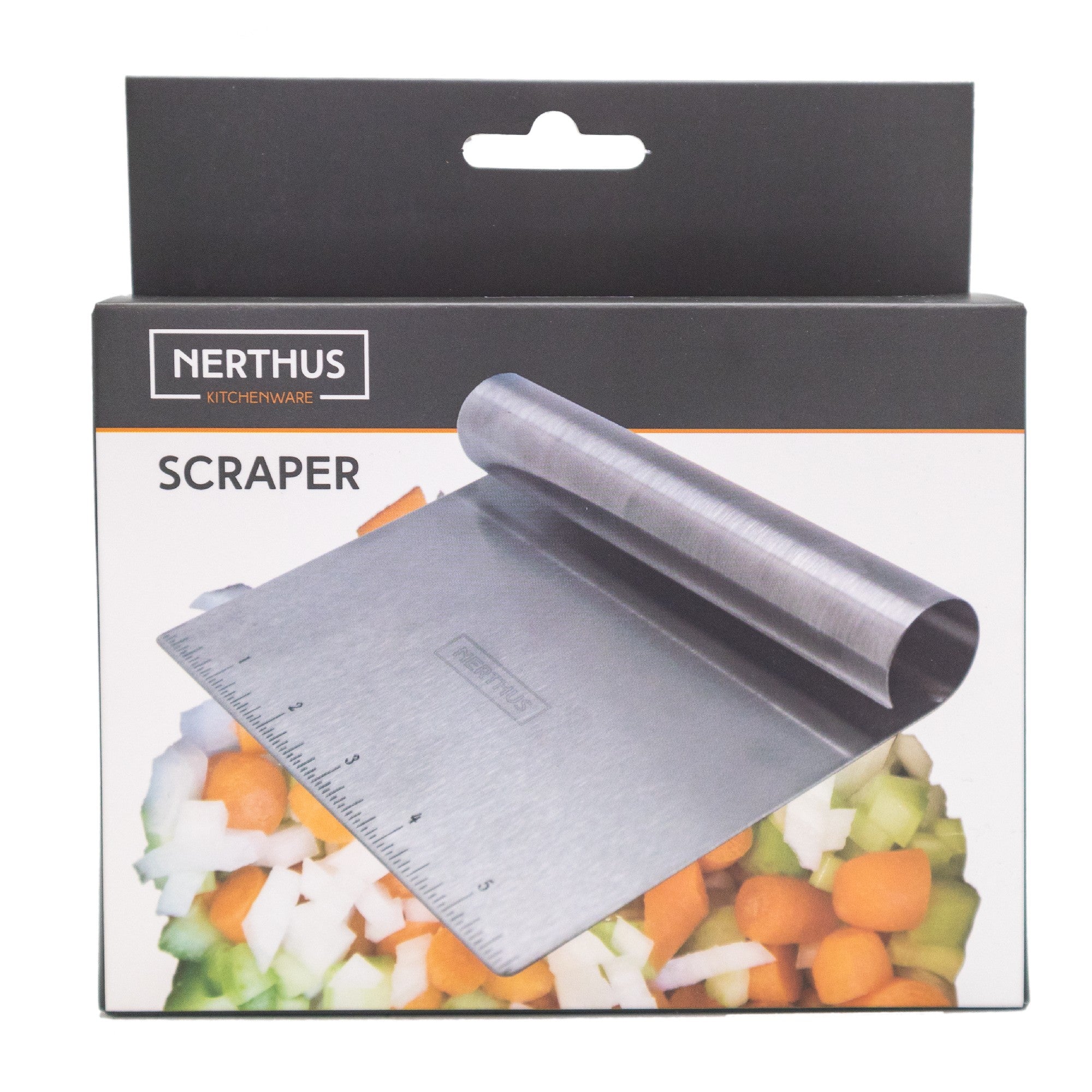 Recoge migas y cortador con regla grabada