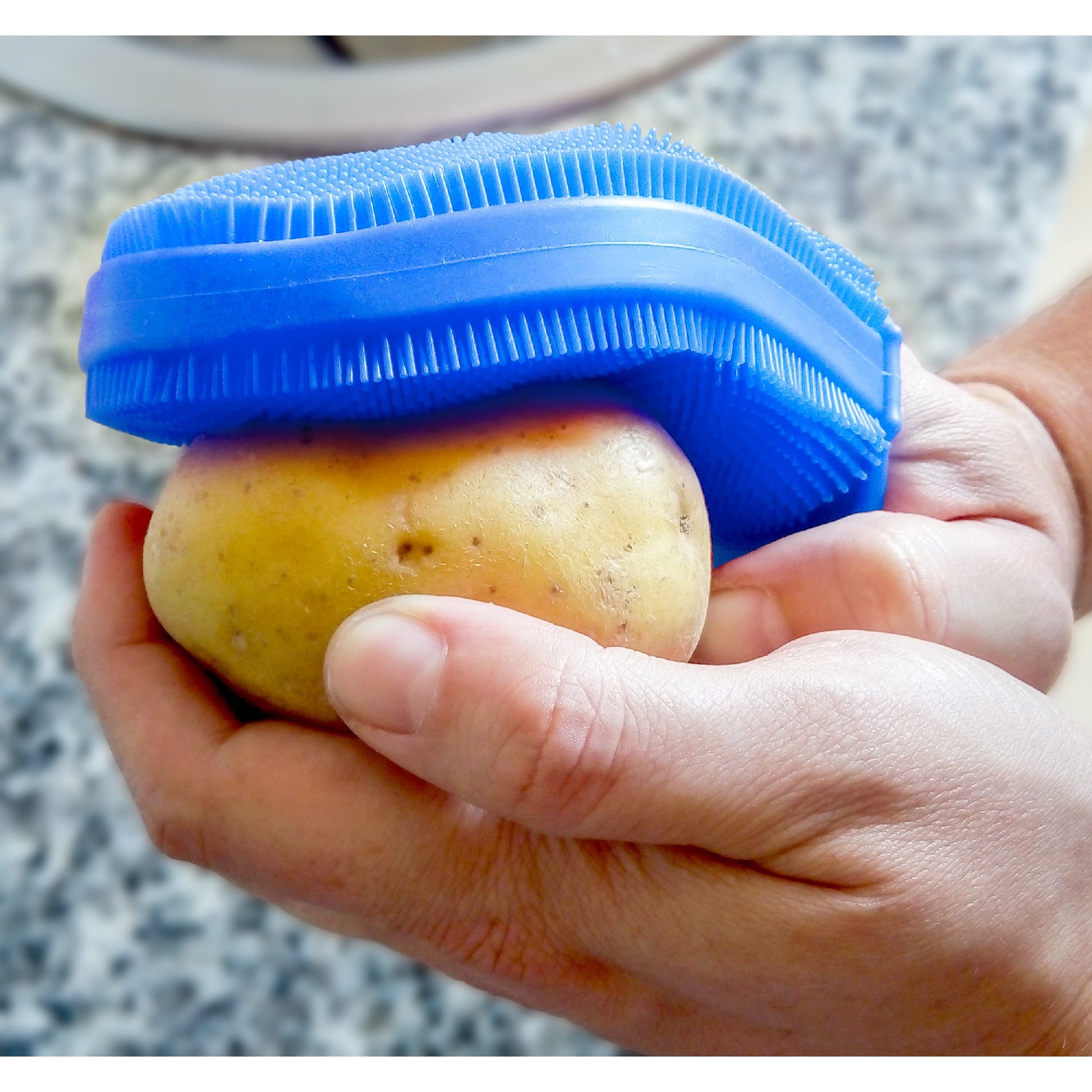 Guante estropajo de silicona doble cara multifunción