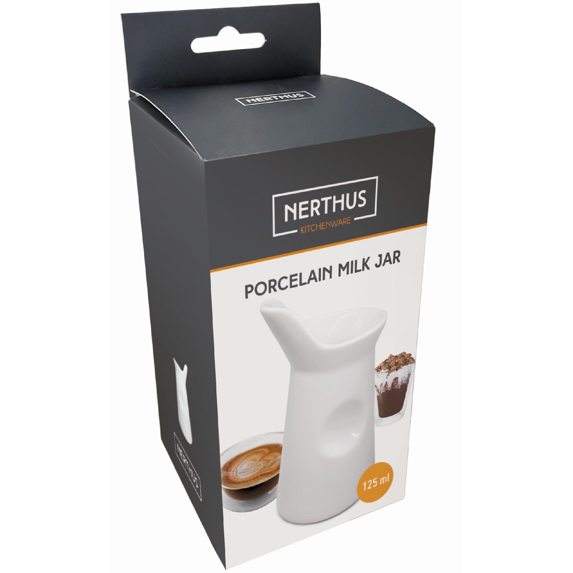 Lechera de porcelana blanca para café o té 110 ml,270 ml