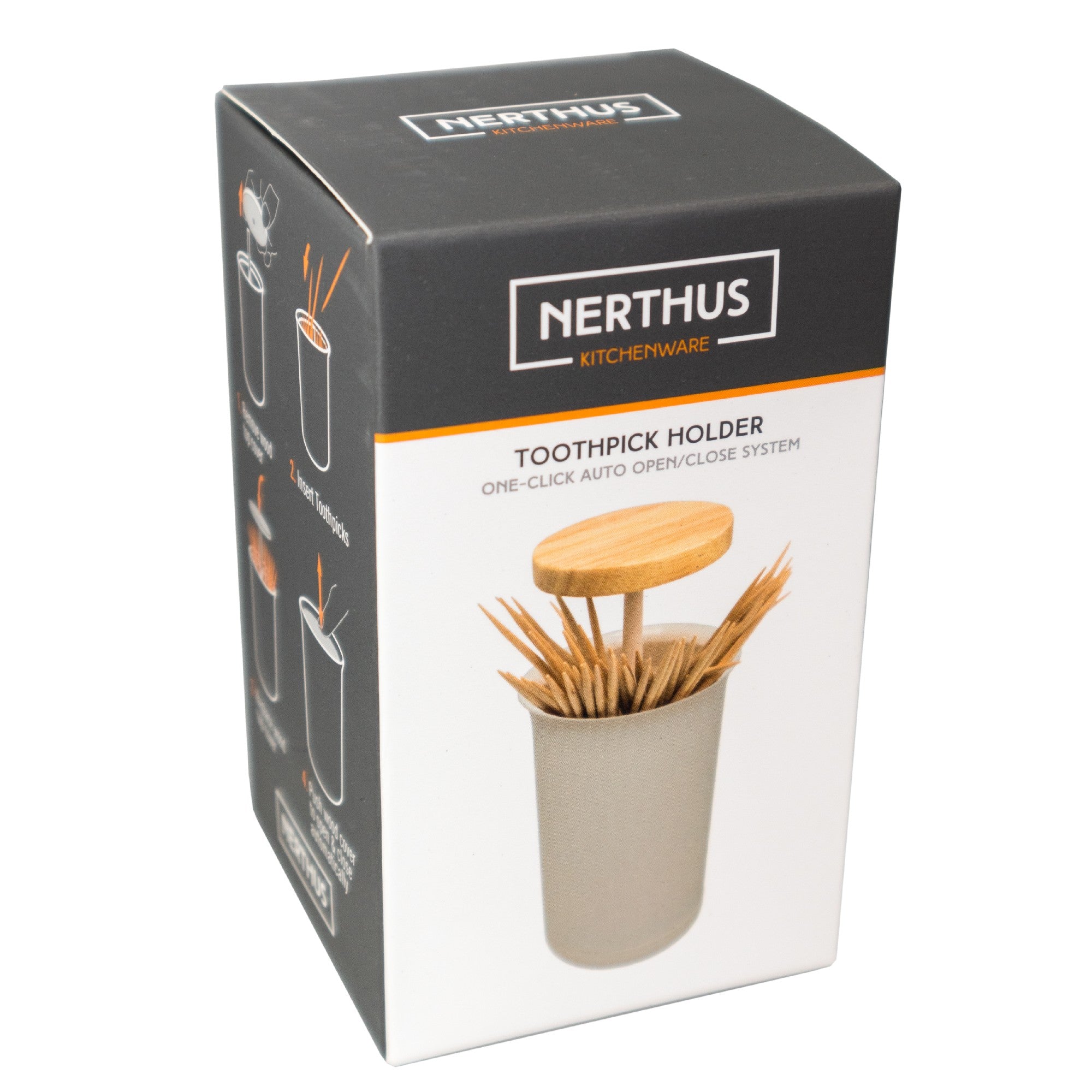 Dispensador de palillos con sistema push & up