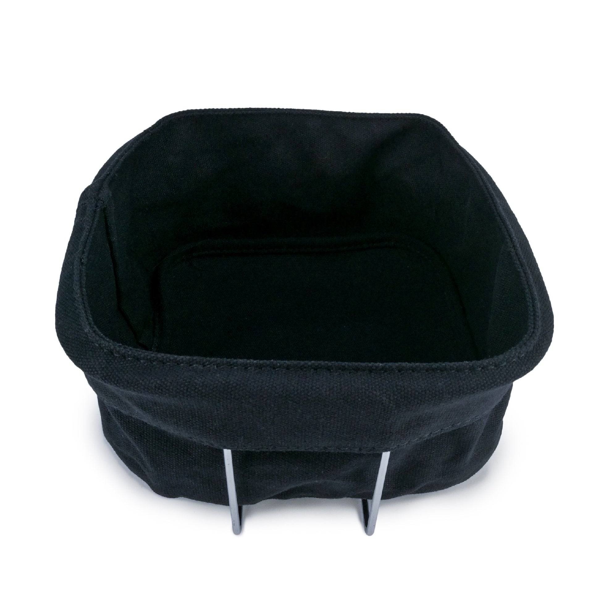 Cesta para pan con bolsa de algodón y soporte metálico