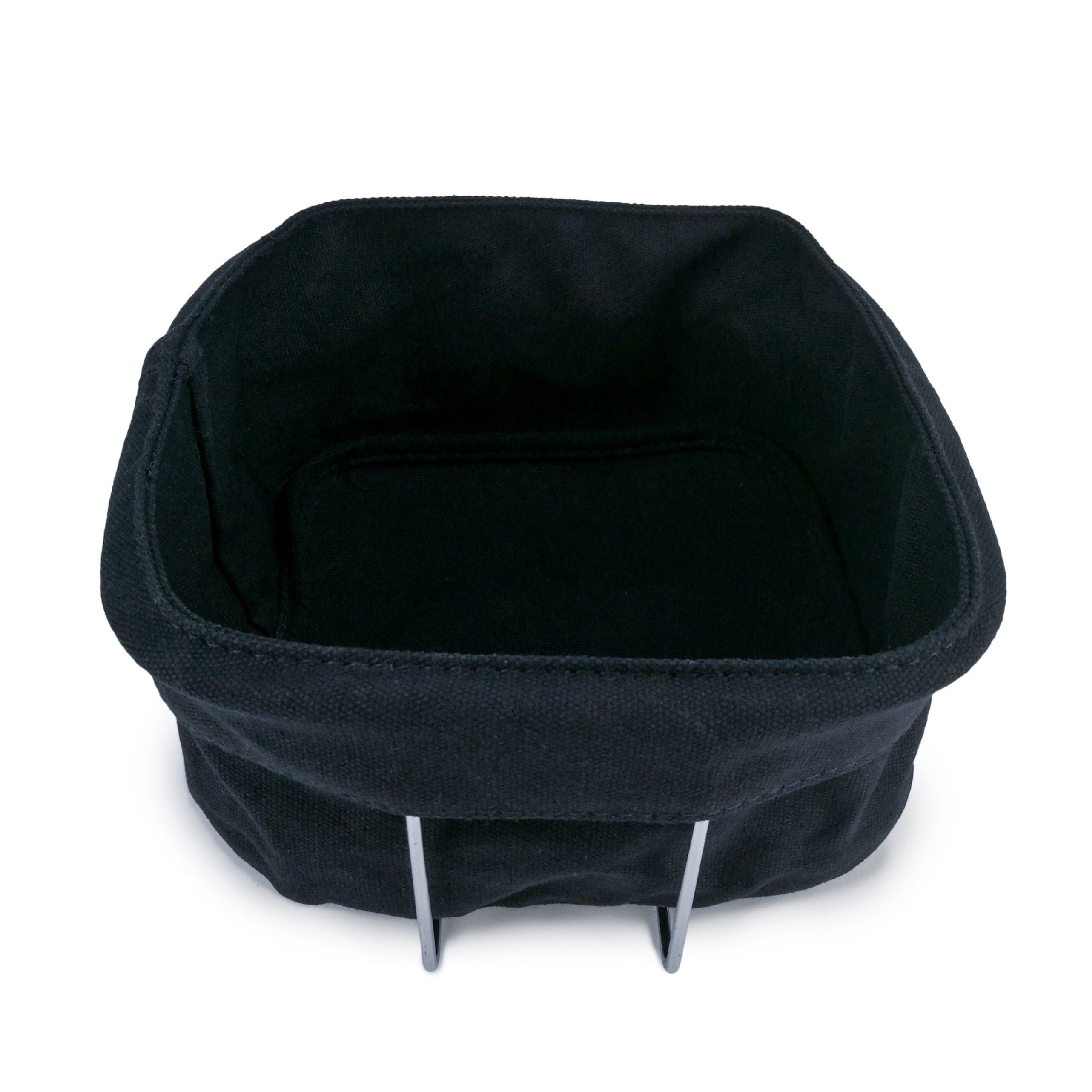 Cesta para pan con bolsa de algodón y soporte metálico