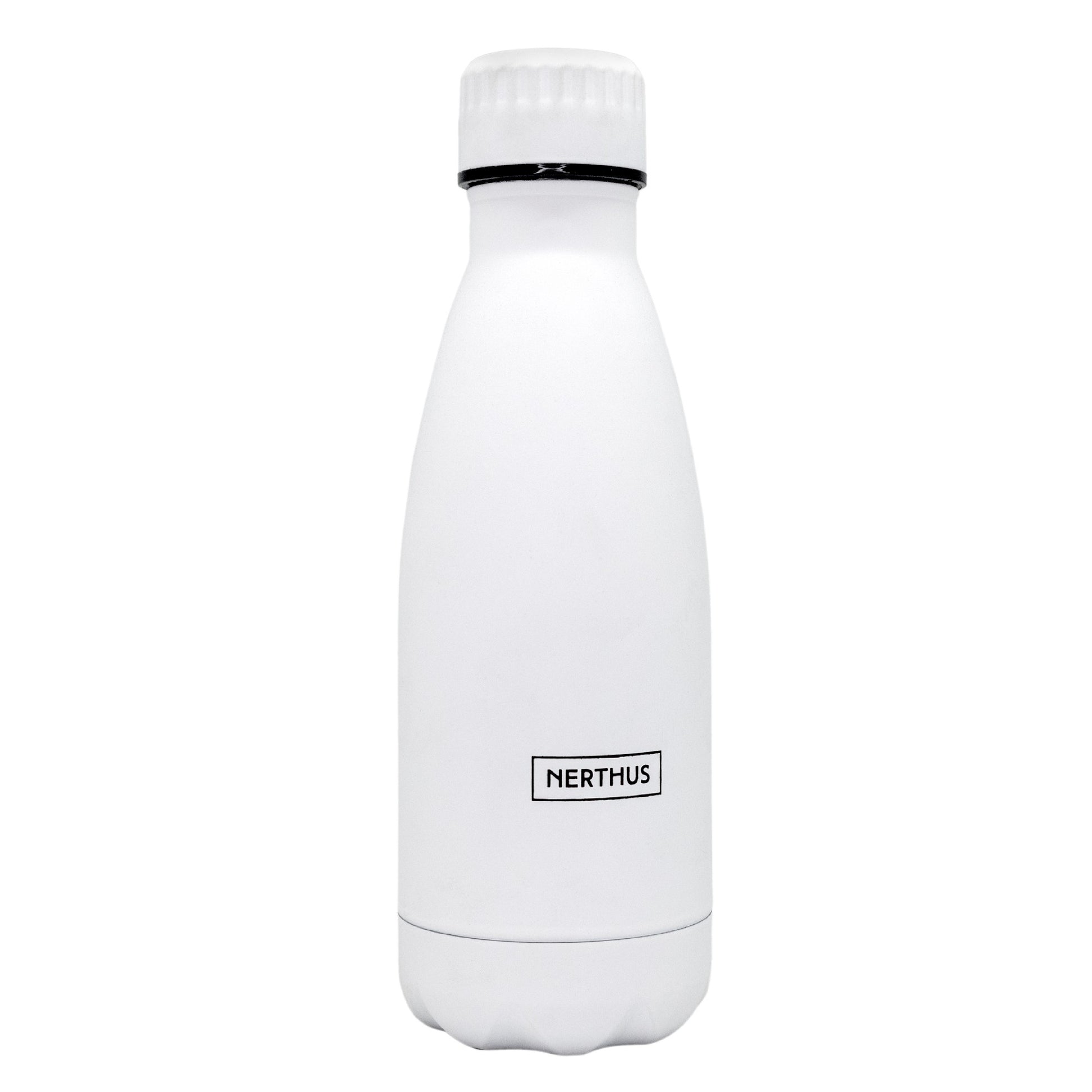 Botella Térmica Clásica de Acero Inoxidable – Doble Pared 350 ml / Blanco