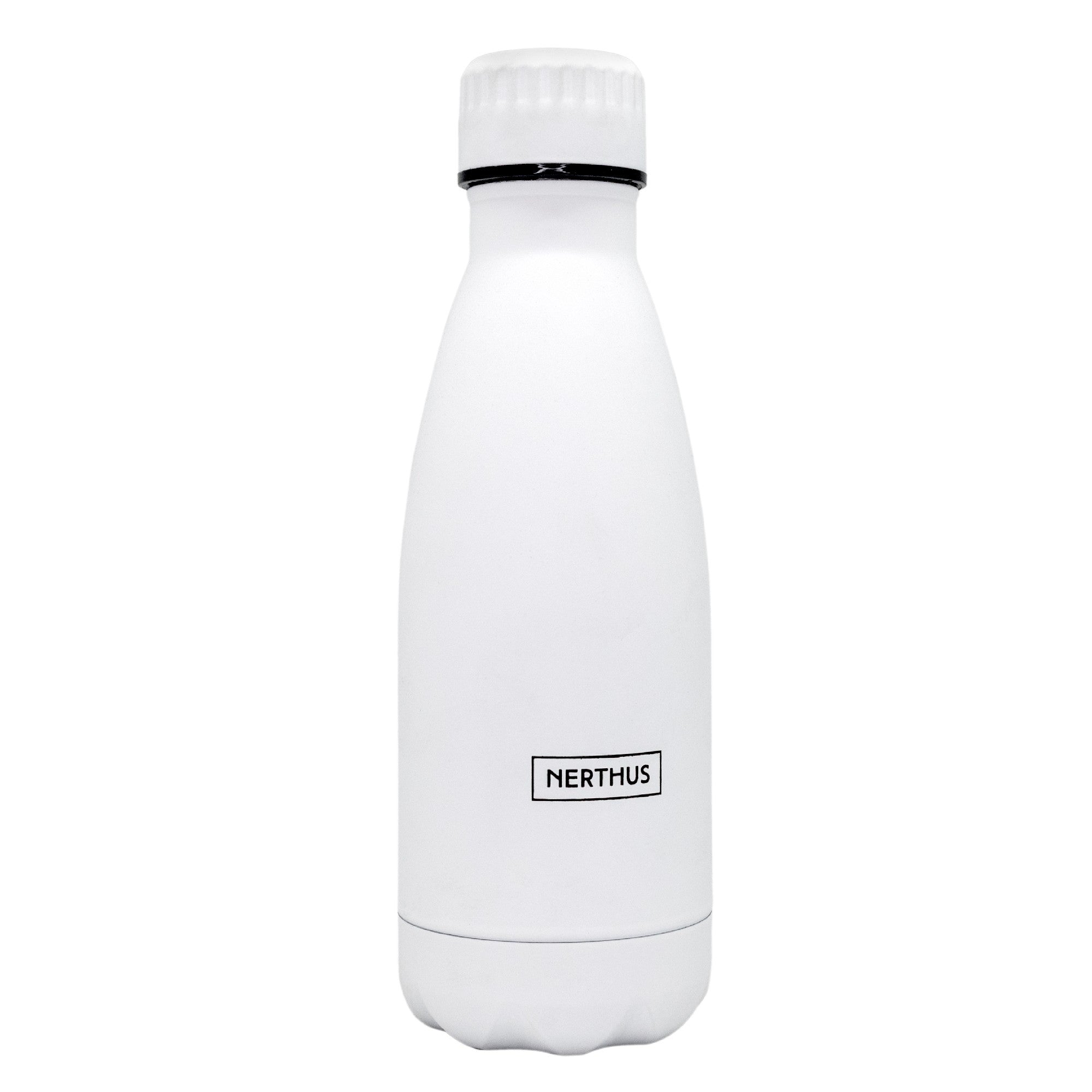 Botella Térmica Clásica de Acero Inoxidable – Doble Pared 350 ml / Blanco