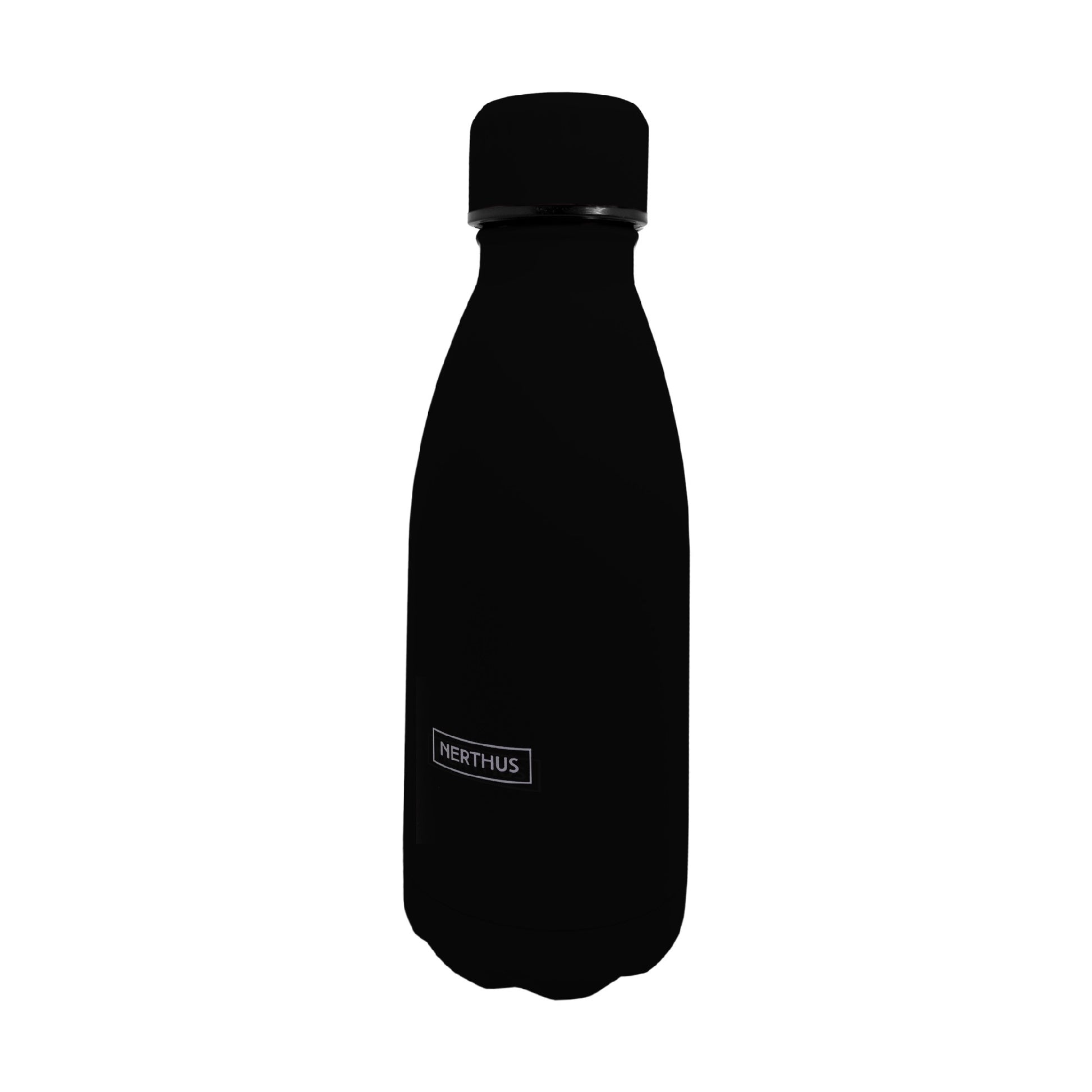 Botella Térmica Clásica de Acero Inoxidable – Doble Pared 350 ml / Negro