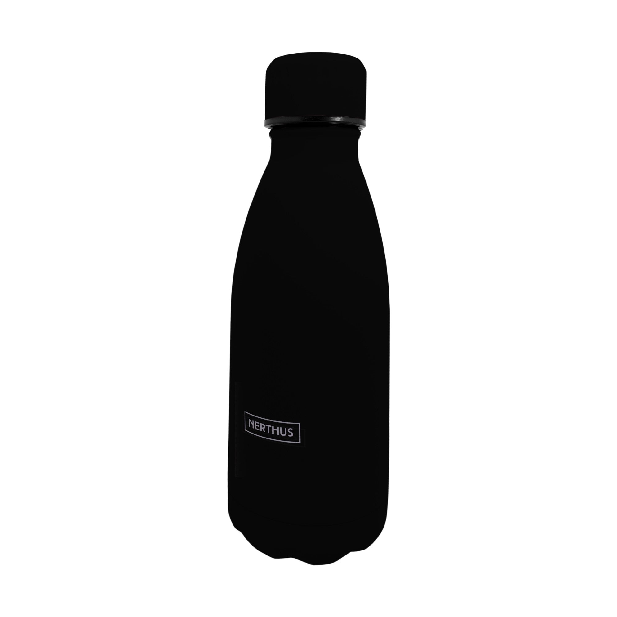 Botella Térmica Clásica de Acero Inoxidable – Doble Pared 350 ml / Negro