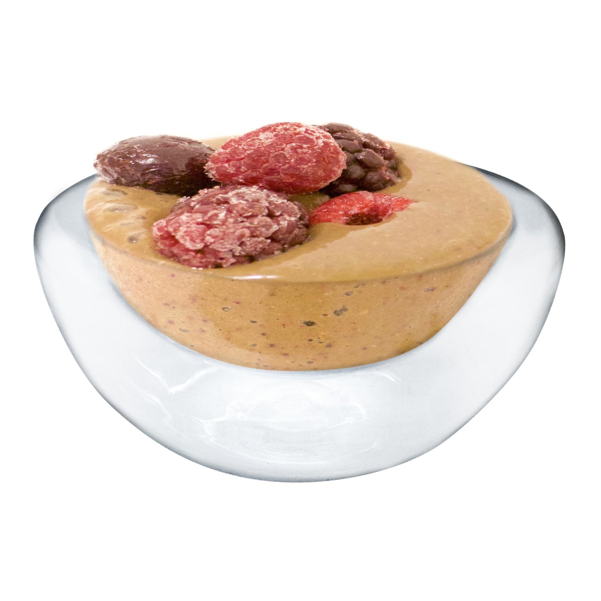 Bol de cristal doble pared para postres y helados