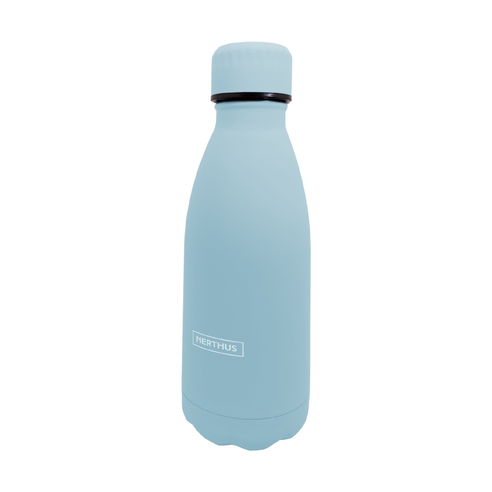 Botella Térmica Clásica de Acero Inoxidable – Doble Pared 350 ml / Azul Pastel