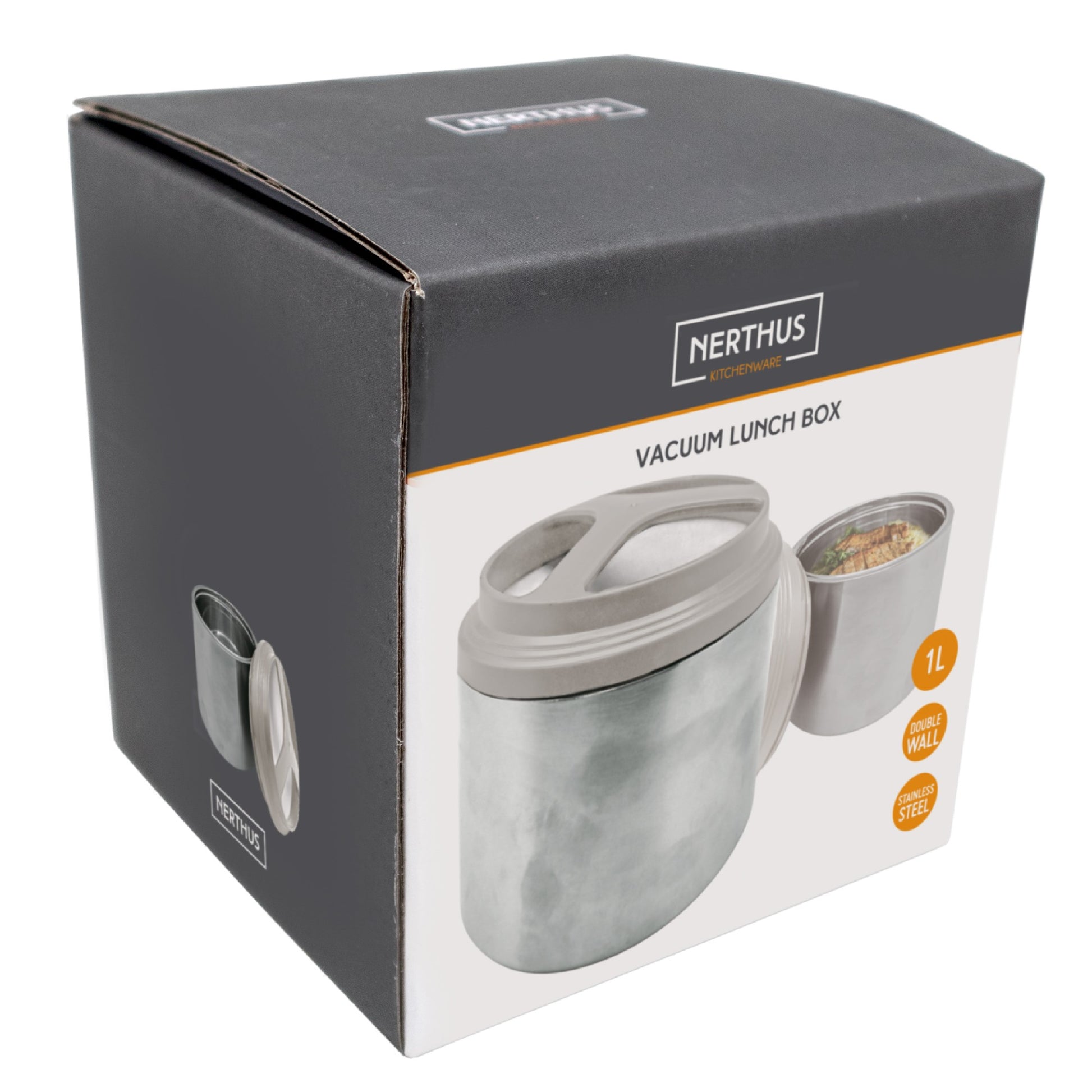 Termo alimentario acero inoxidable 1L o 1.5L de doble compartimento 1000 ml,1500 ml