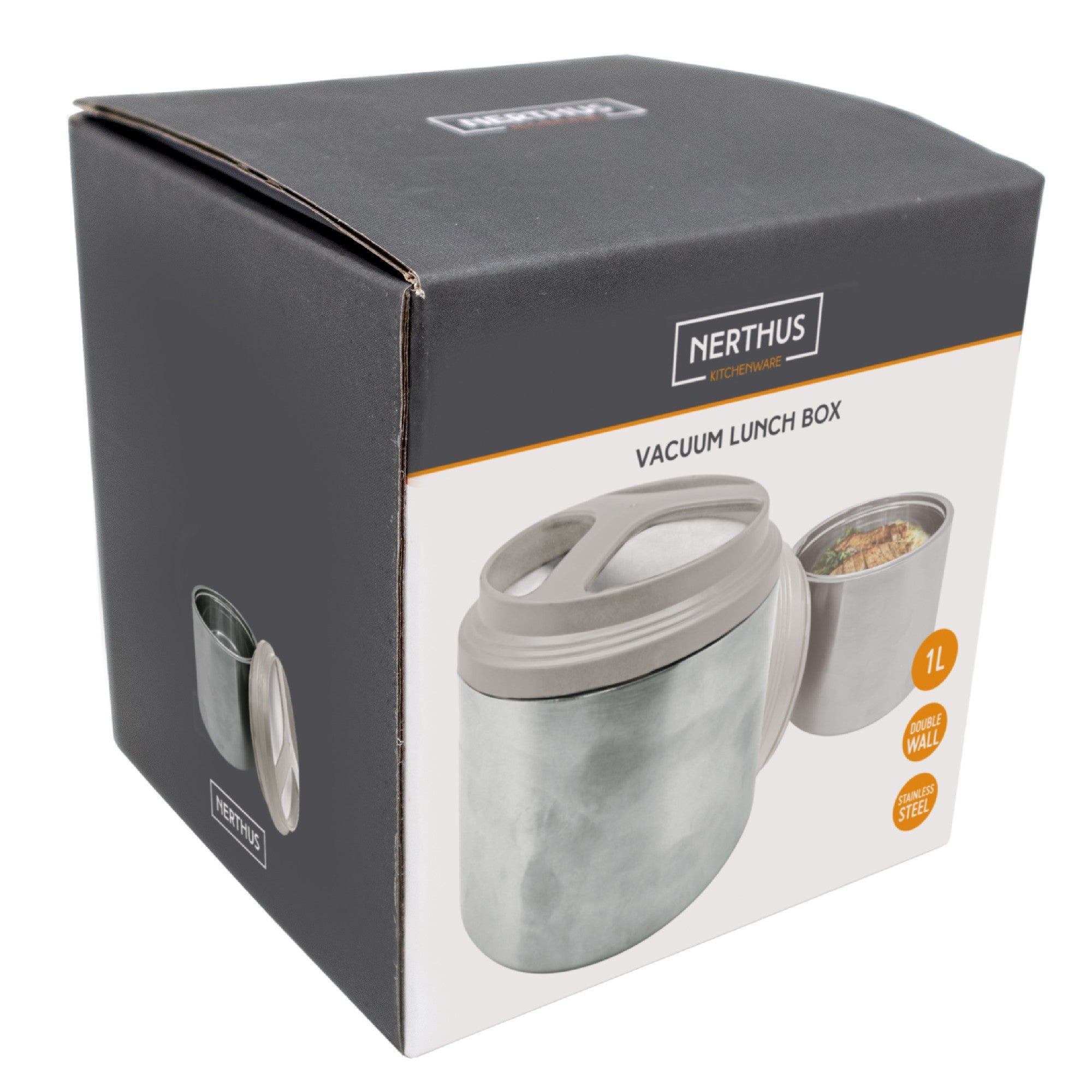 Termo alimentario acero inoxidable 1L o 1.5L de doble compartimento 1000 ml,1500 ml