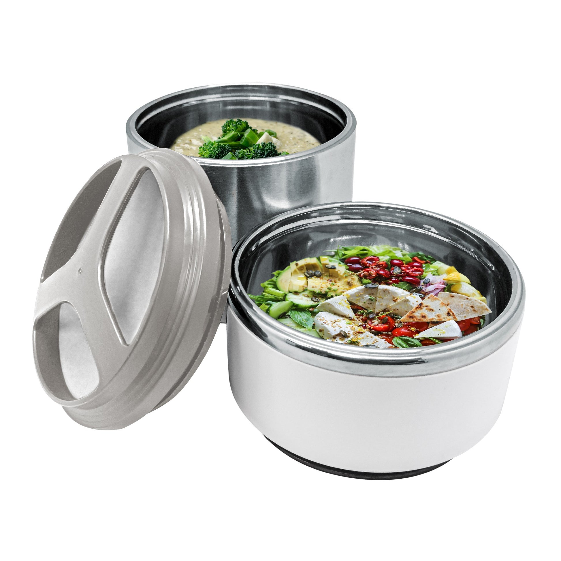 Termo alimentario acero inoxidable 1L o 1.5L de doble compartimento 1000 ml,1500 ml