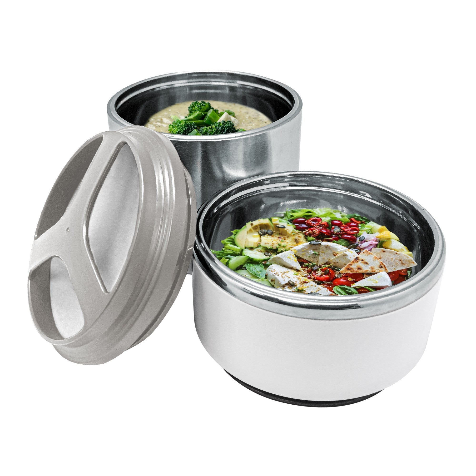 Termo alimentario acero inoxidable 1L o 1.5L de doble compartimento 1000 ml,1500 ml