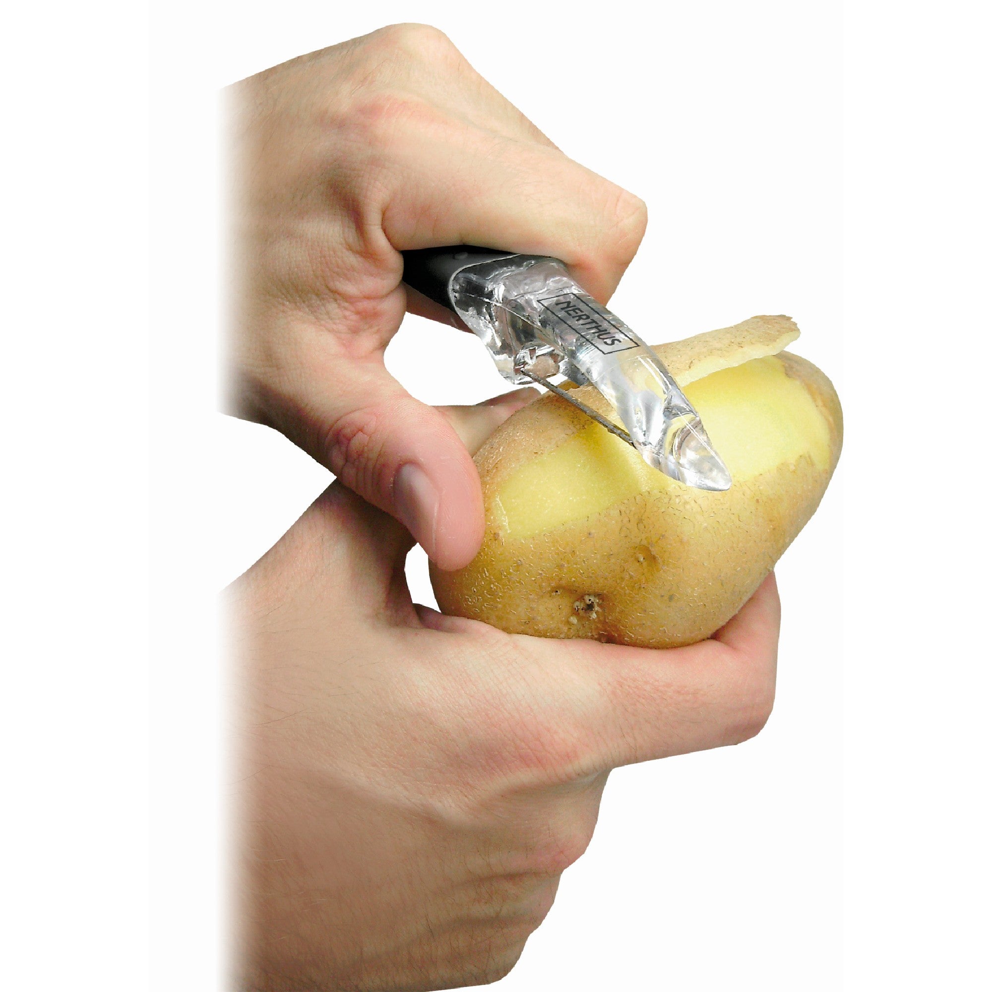 Set de peladores de acero inoxidable con mango ergonómico